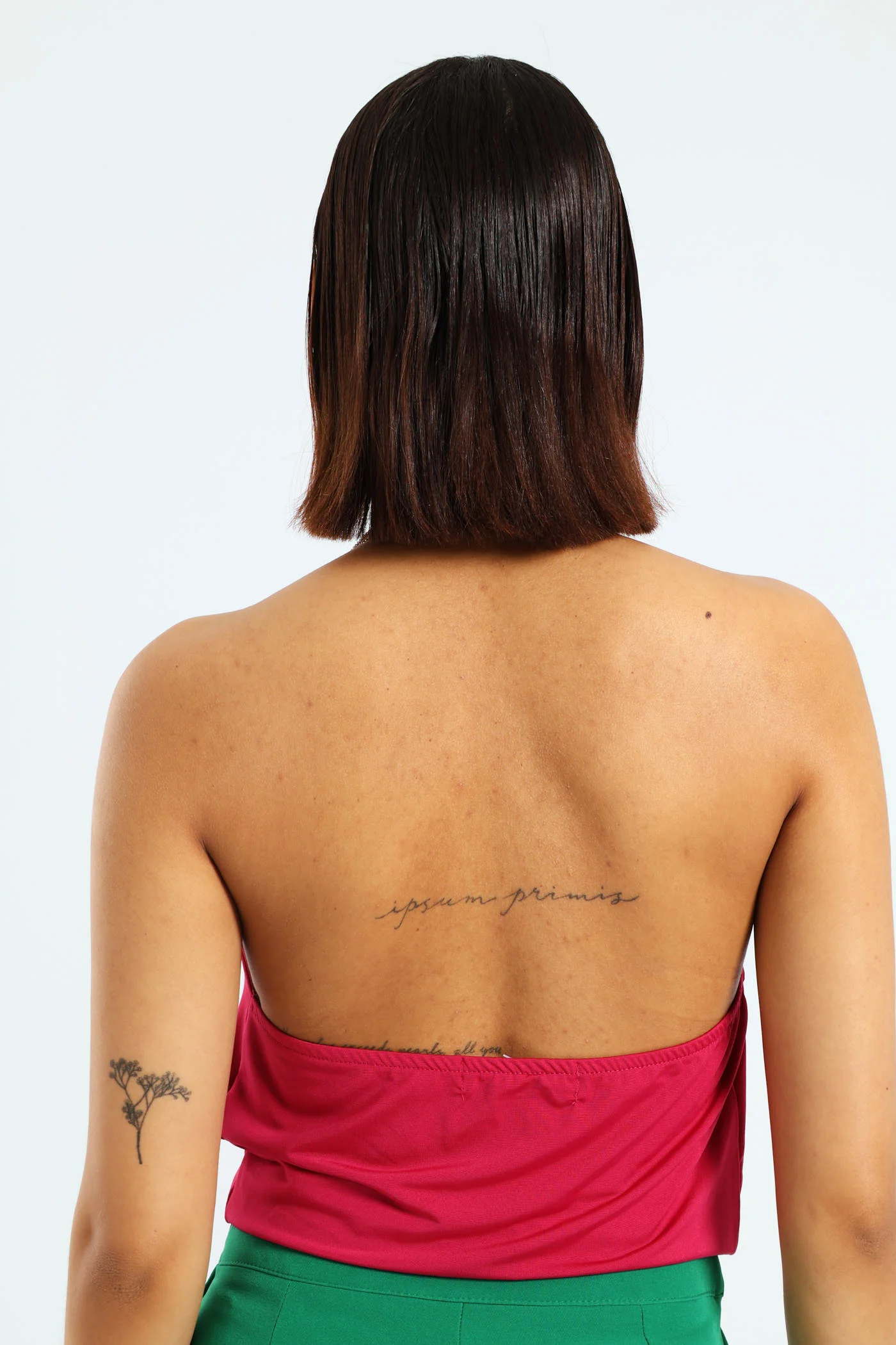 Diamante Strap Cowl Neck Top - Pink - Image 4