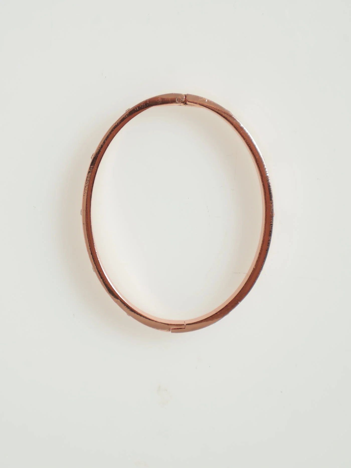 Diamante Stud Detail Bracelet - Rose Gold - Image 3