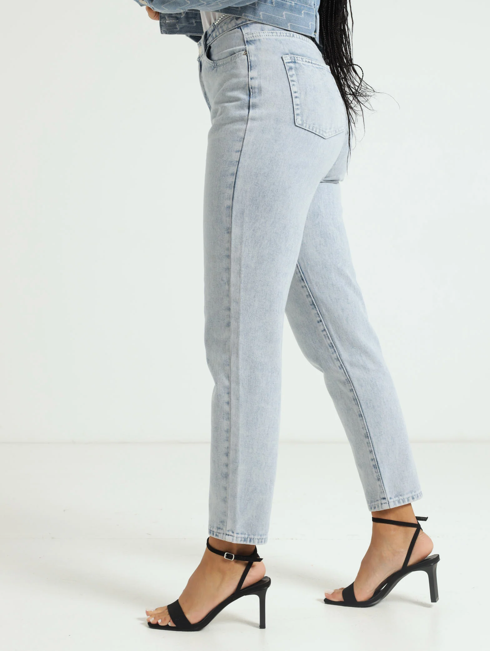 Diamante Waist Mom Jean - Image 2