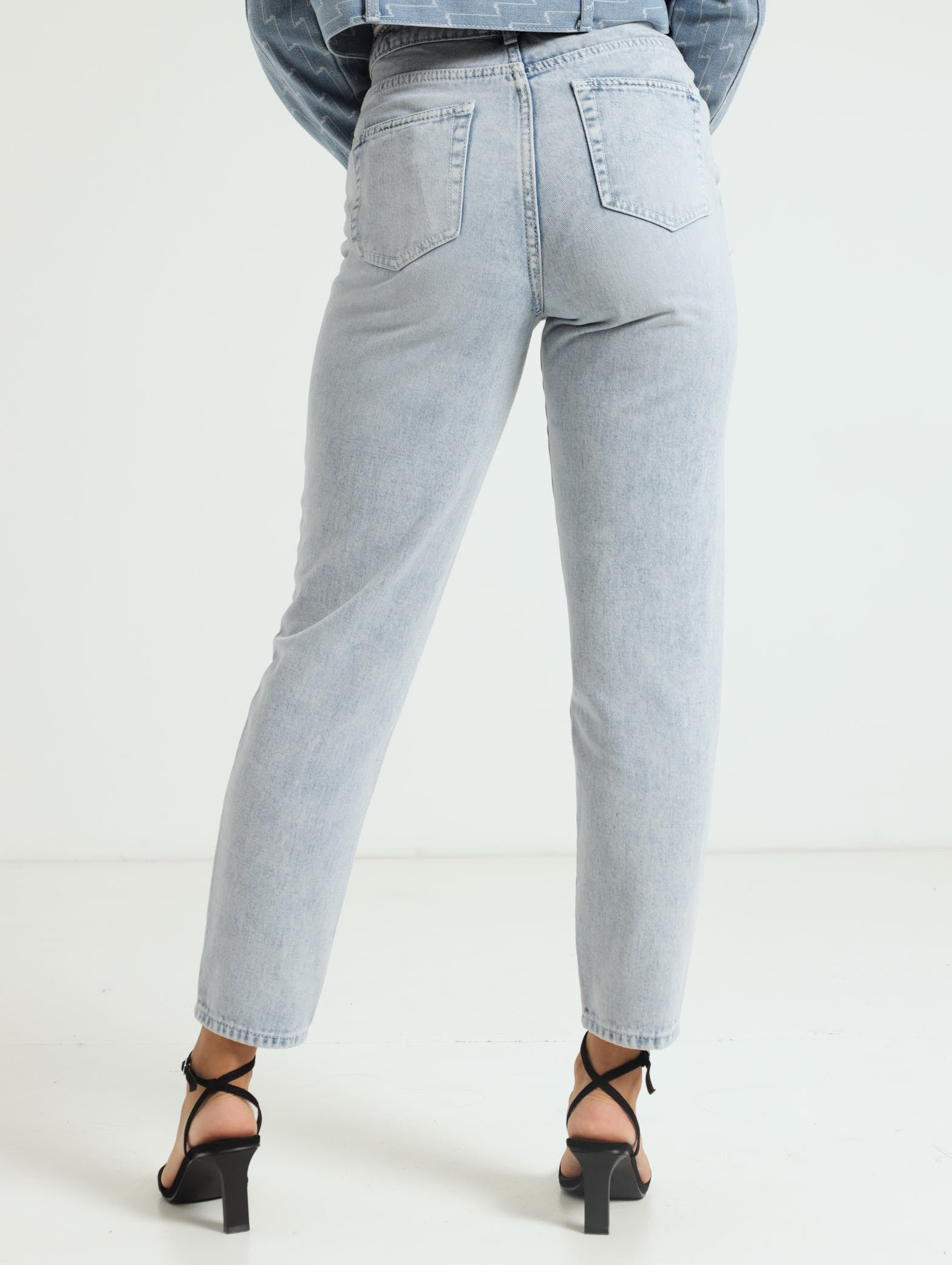 Diamante Waist Mom Jean - Image 3