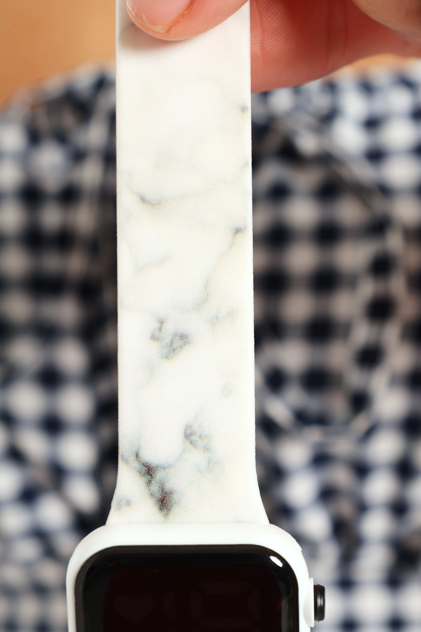 Digital Square Face Watch - Marble/Gunmetal - Image 3