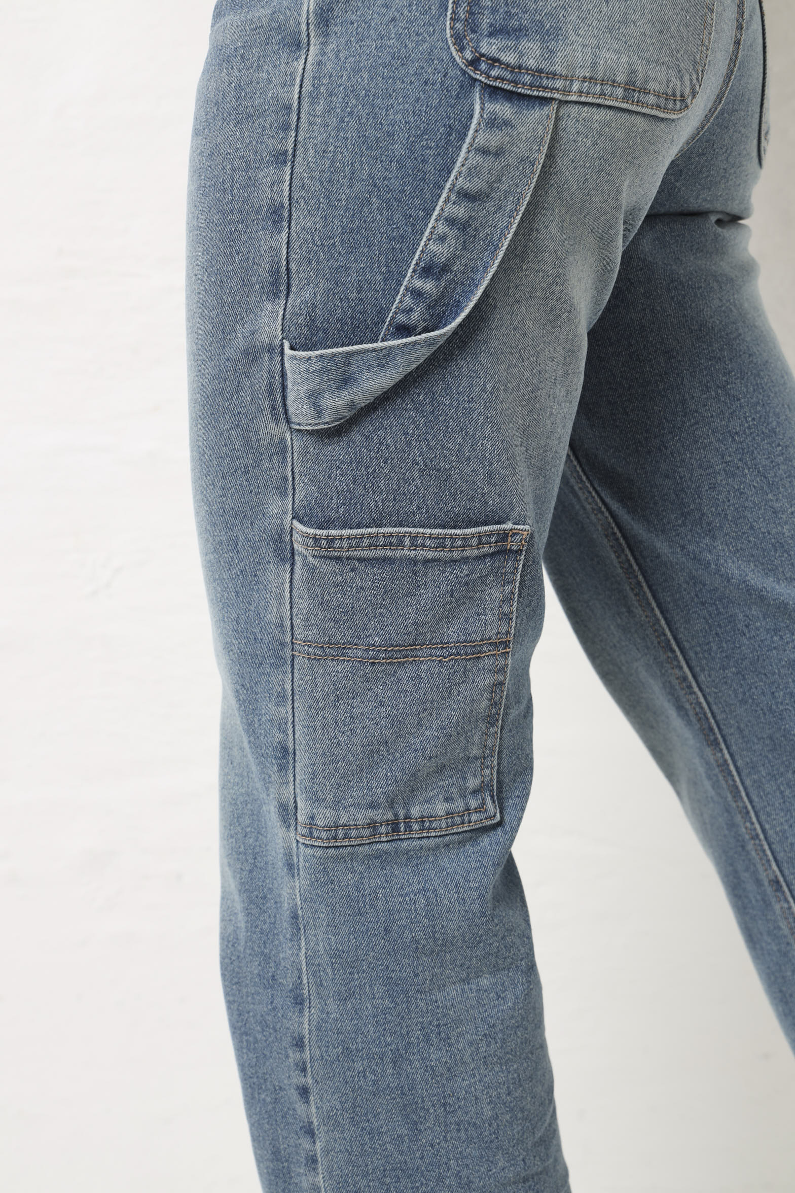 Dirty Carpenter Wide Leg Jean - Dark Wash - Image 4