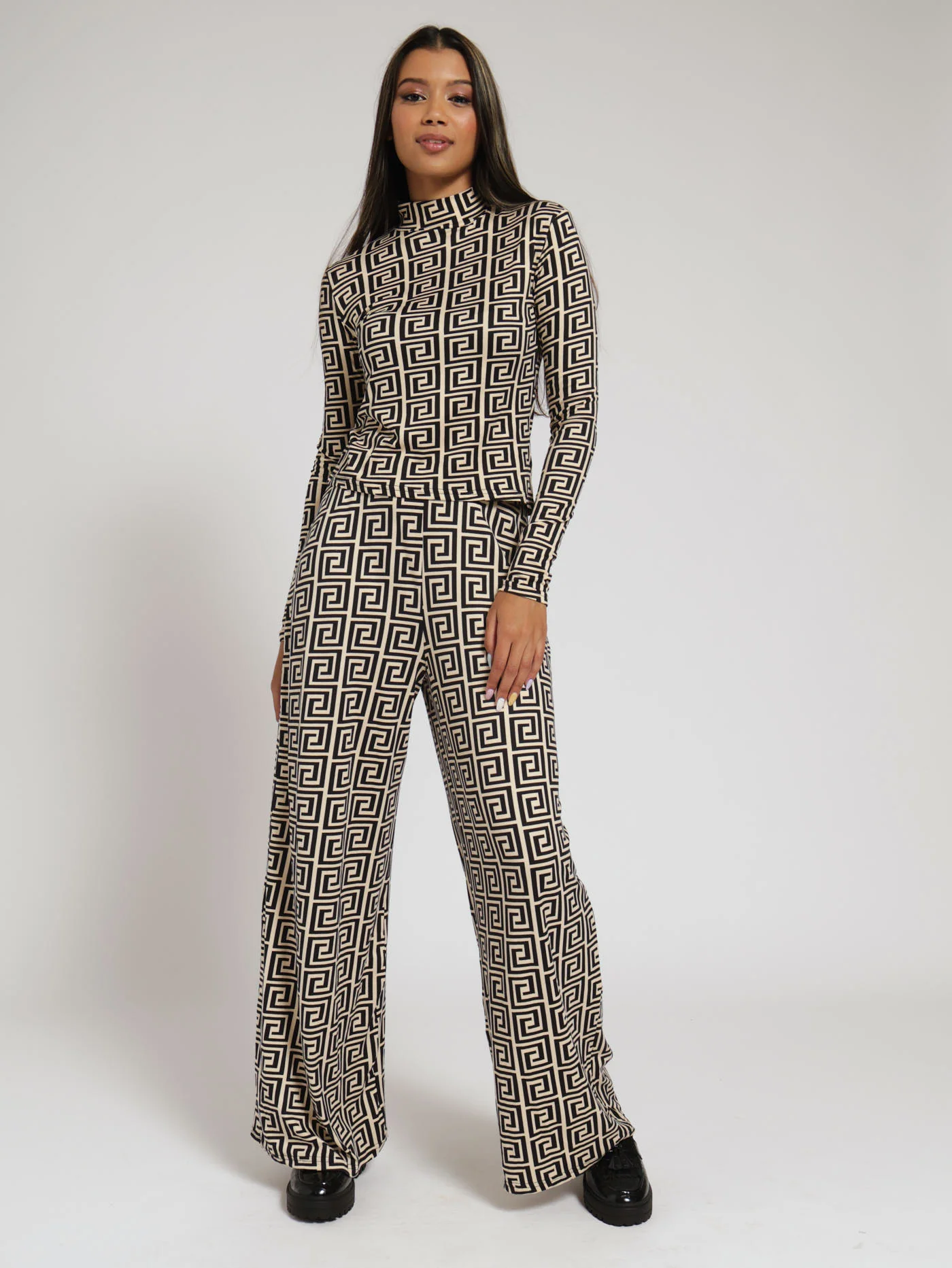 Disty Turtle Neck - Black/Beige - Image 4