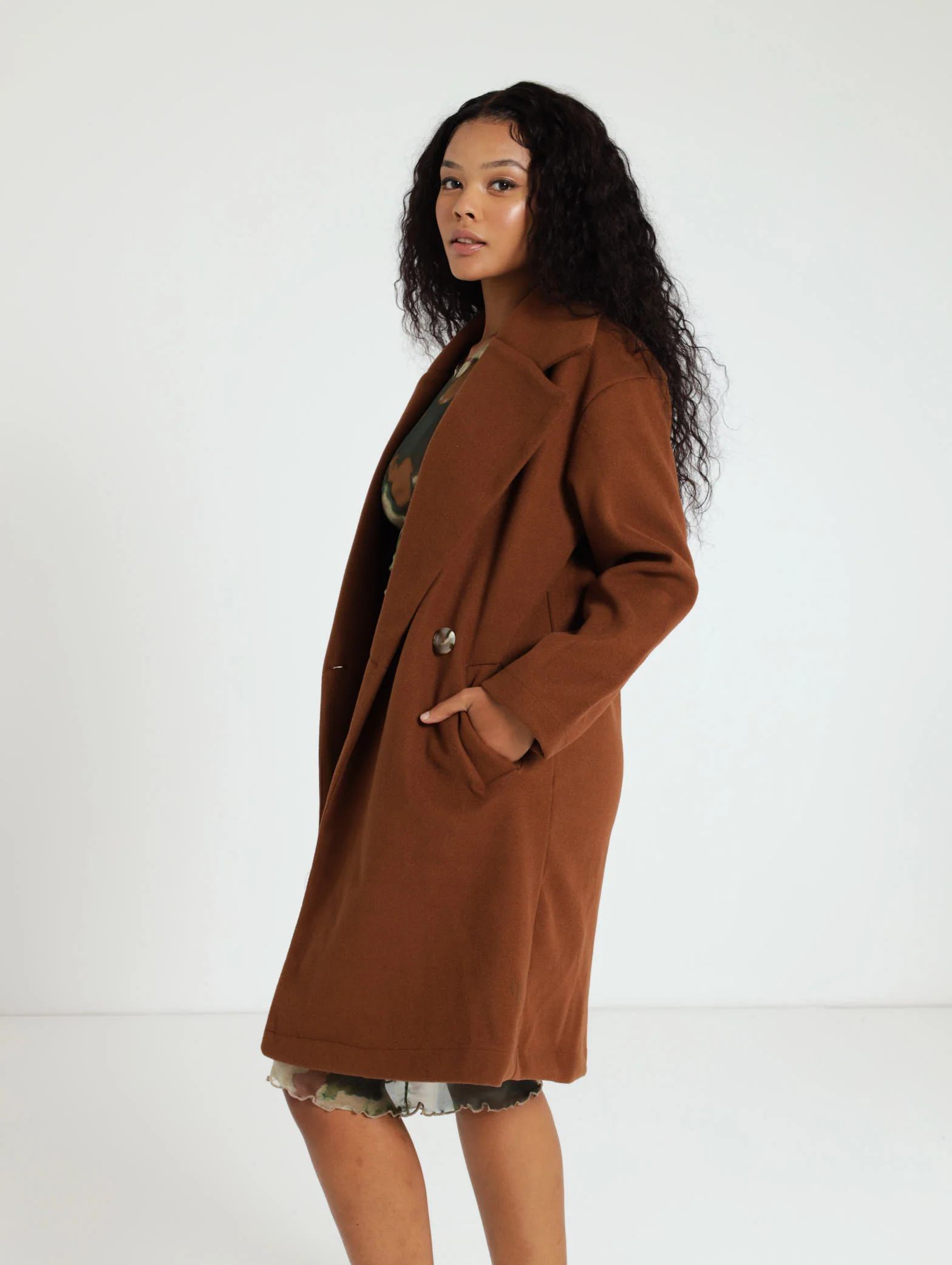Double Breasted Brown Jacket - Image 3