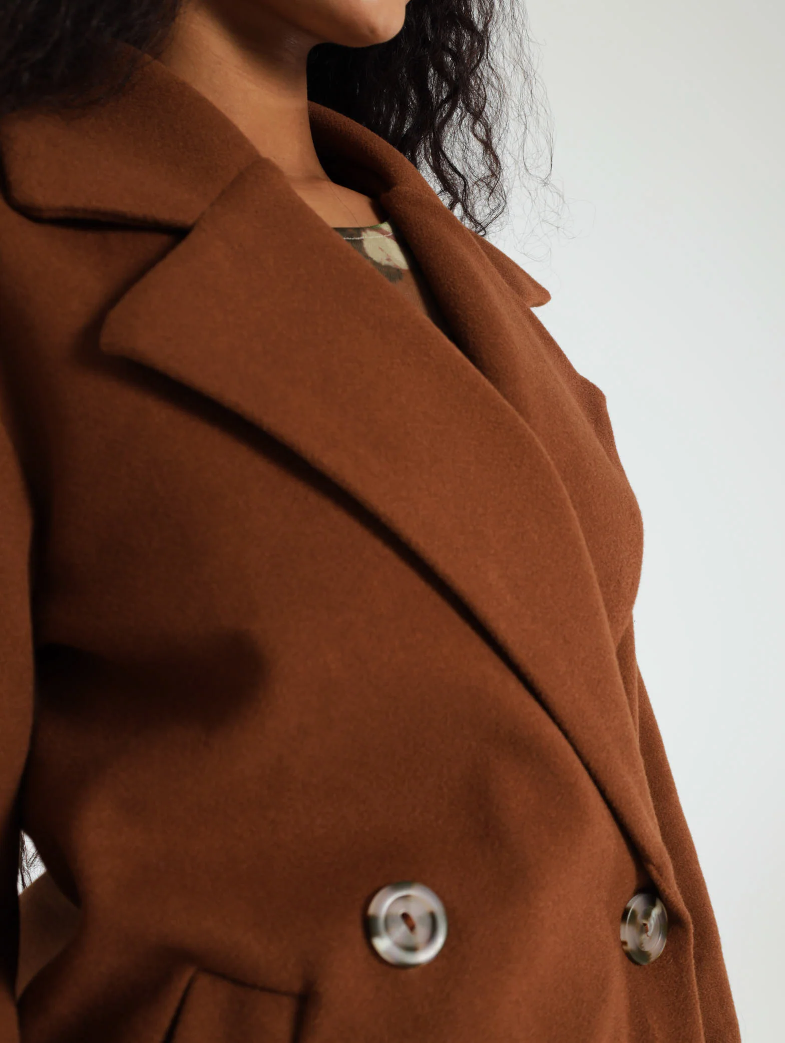 Double Breasted Brown Jacket - Image 5