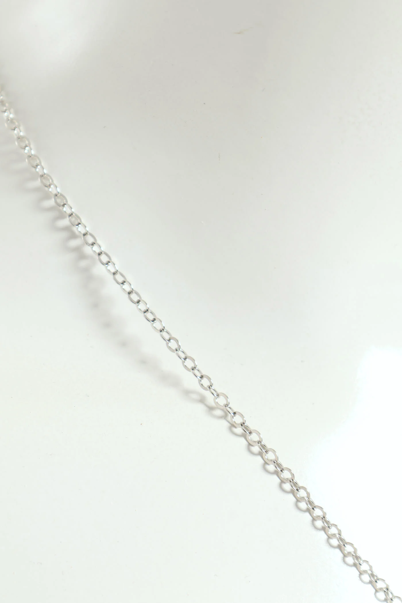 Double Diamante Heart Necklace - Silver - Image 2