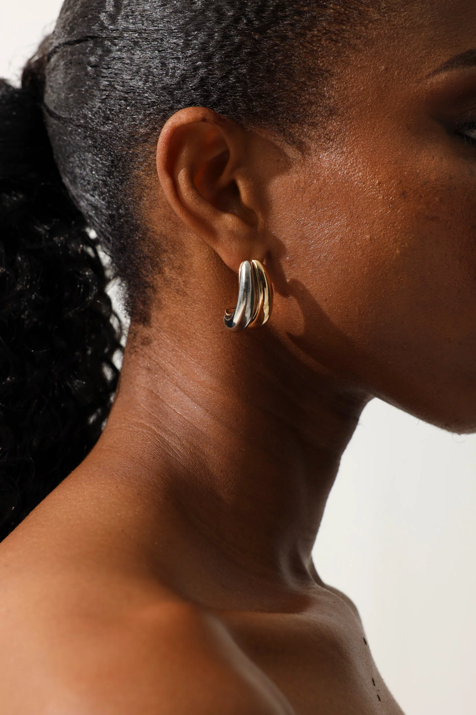 Double Hoop Earrings - Multi - Image 3