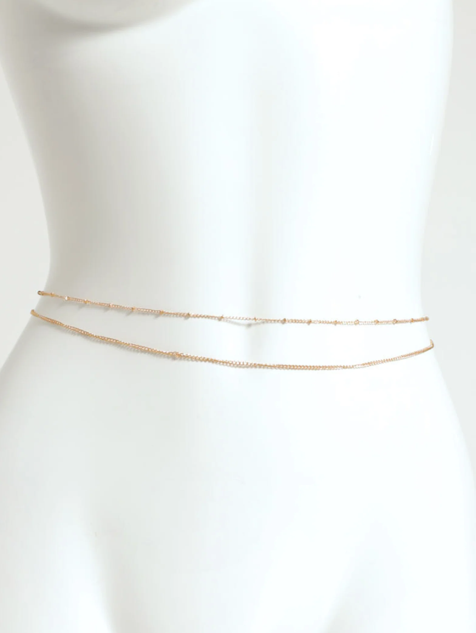 Double Layer Simple Belly Chain