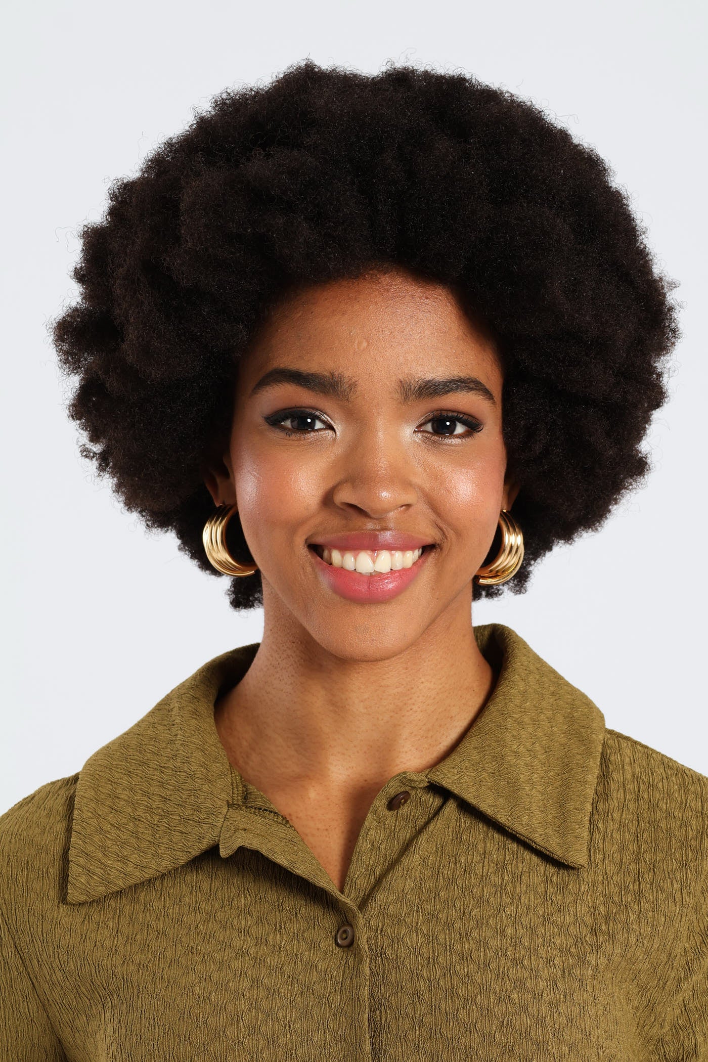 Double Layered Statement Earrings - Gold
