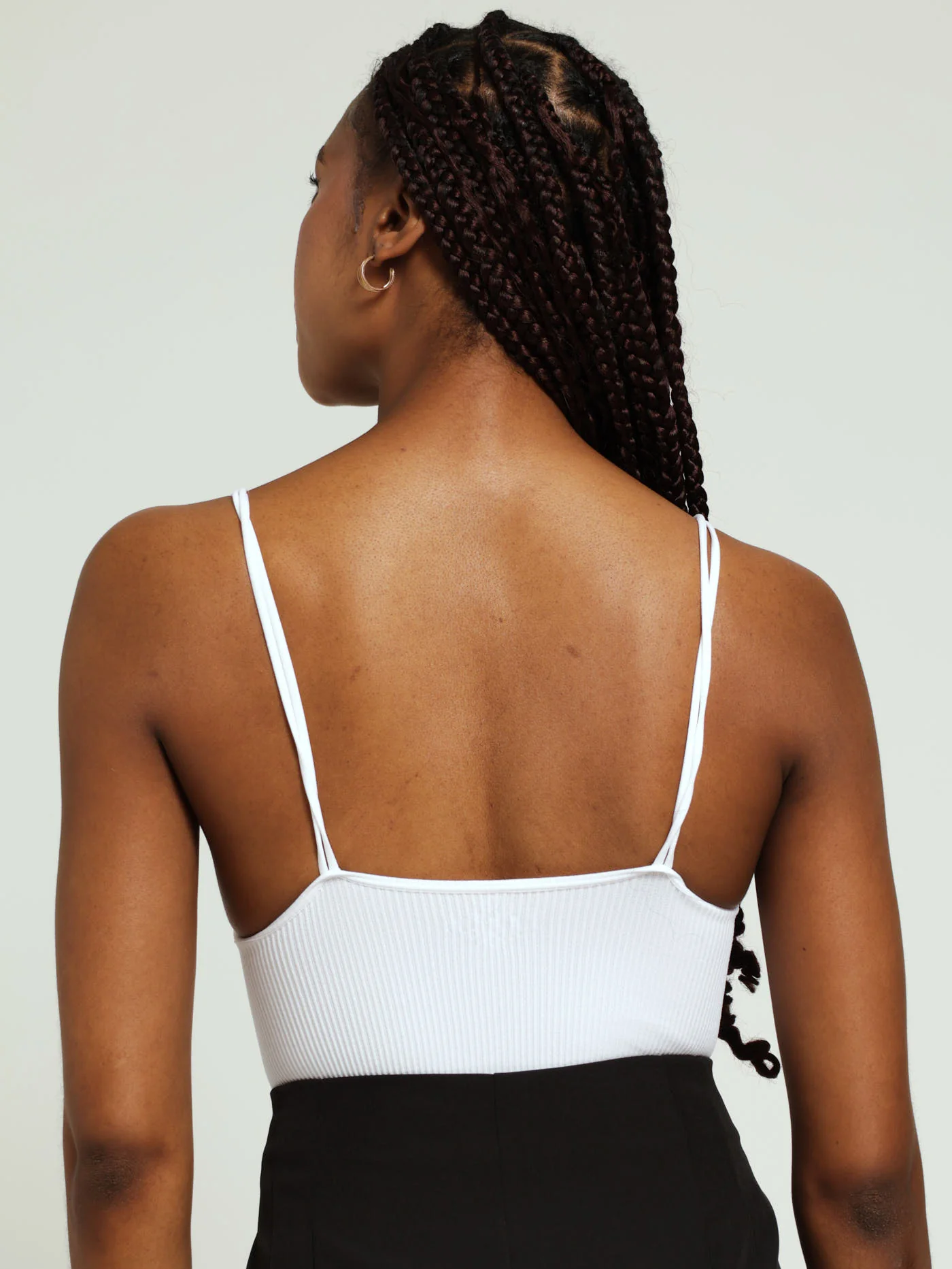 Double Strap Seamless Bodysuit - White - Image 4