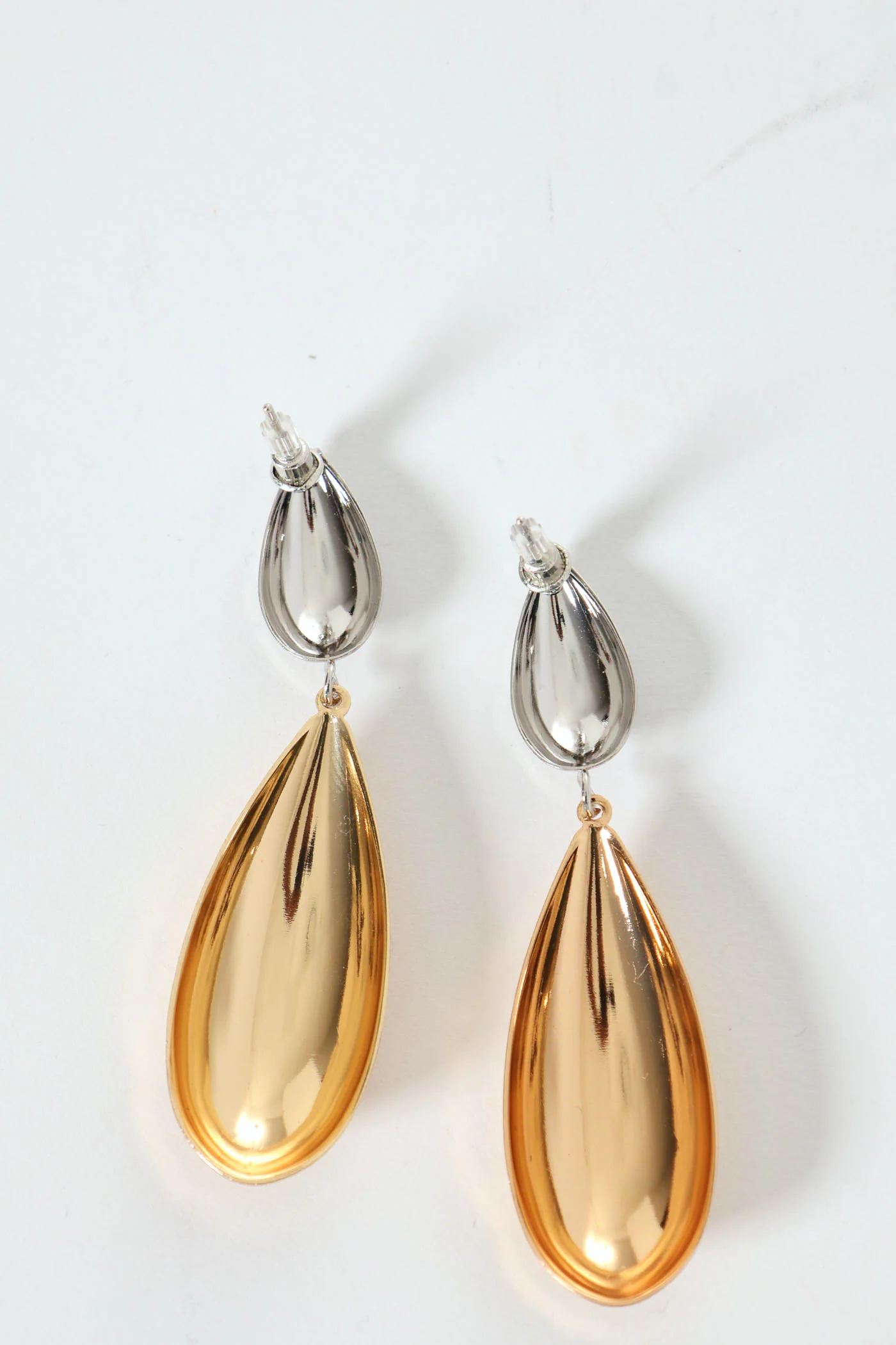 Double Tear Drop Earring - Multi - Image 3