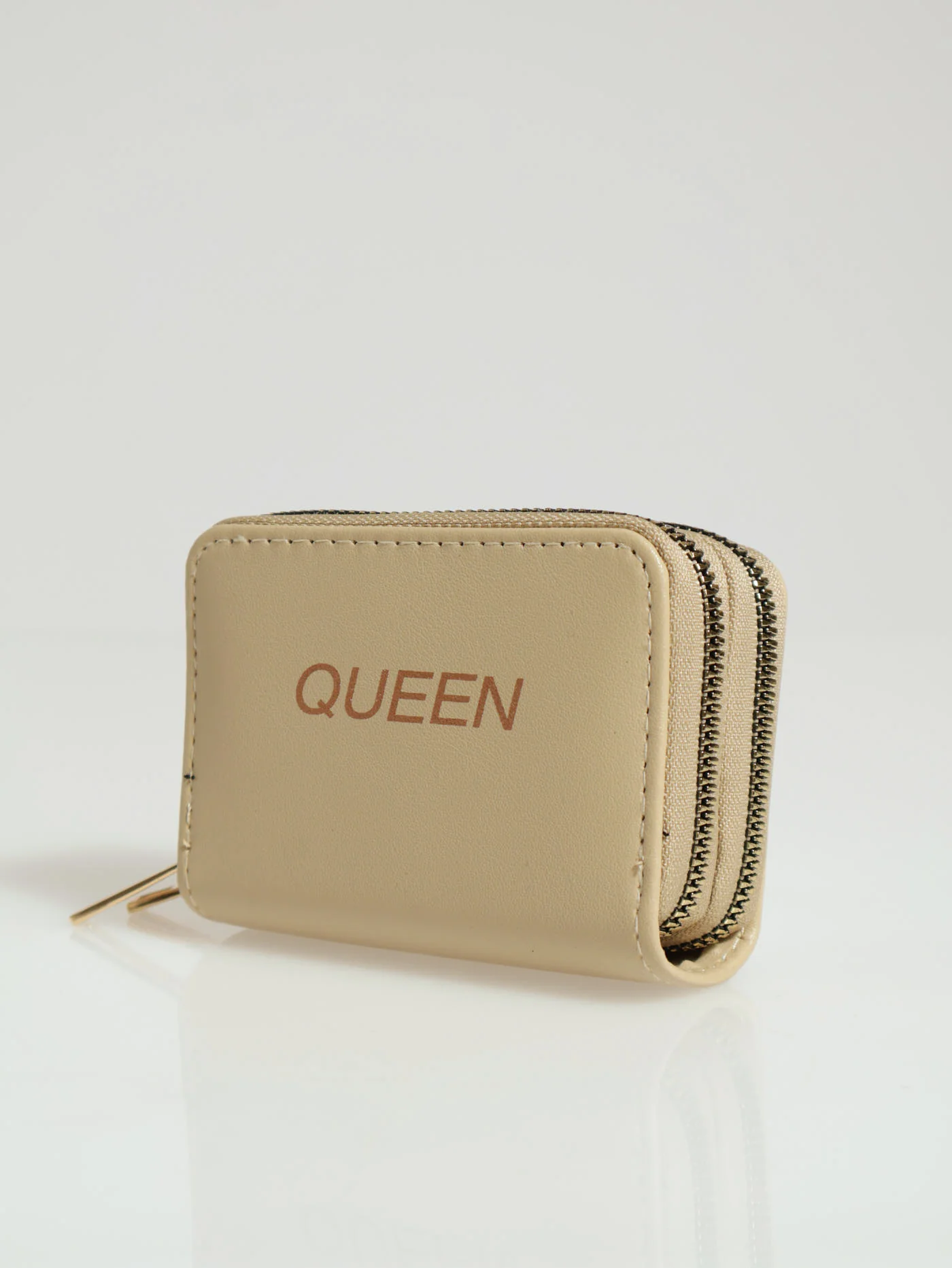 Double Zip Queen Wallet - Nude - Image 2