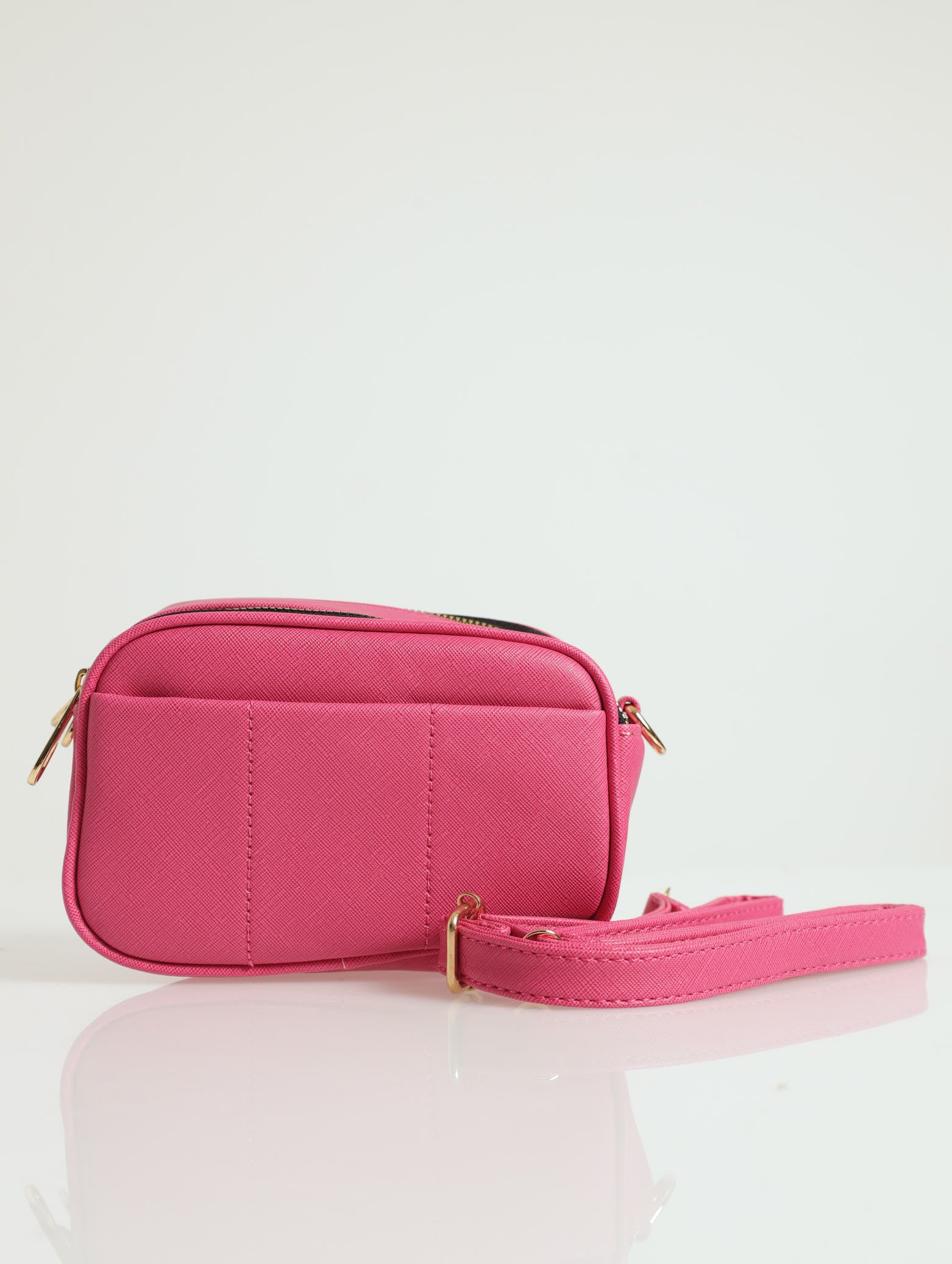 Double Zip Satchel - Pink