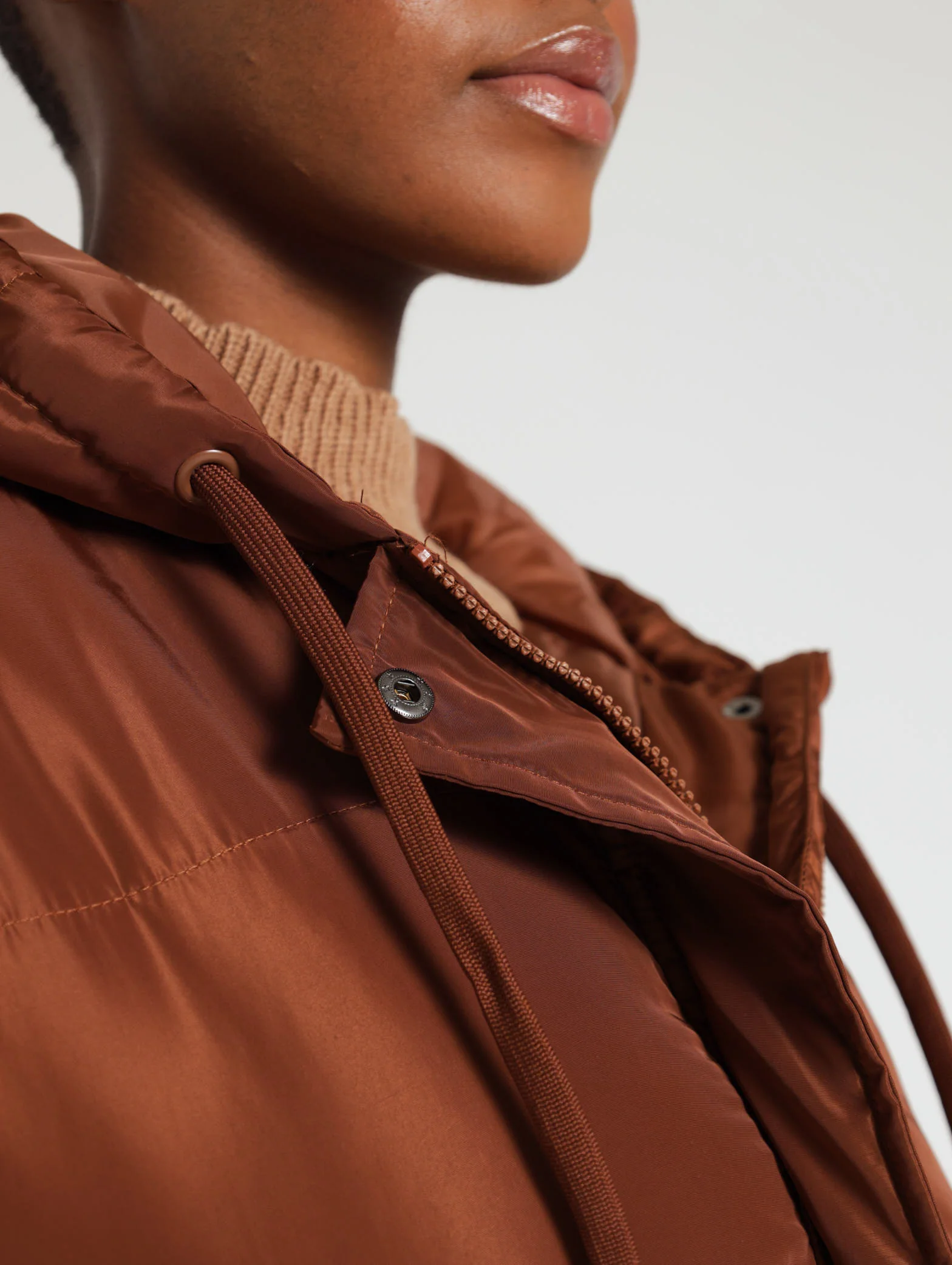 Draw Detail Hooded Puffer - Image 7