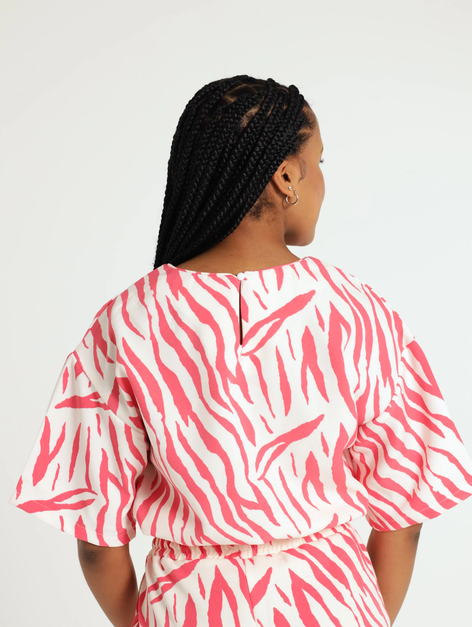 Elastic Waist Zebra Tee - Image 4