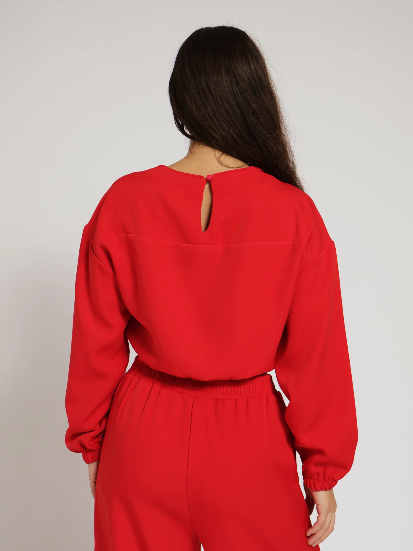Elasticated Barbi Pullover - Red - Image 3