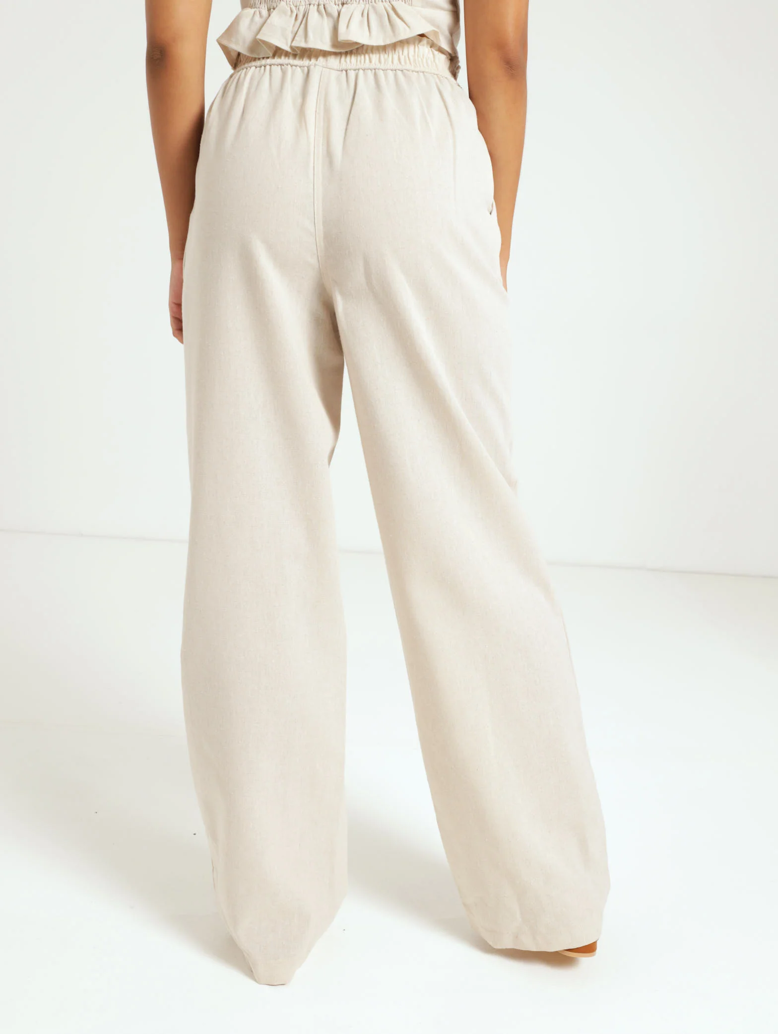 Elasticated Linen Pants - Image 3