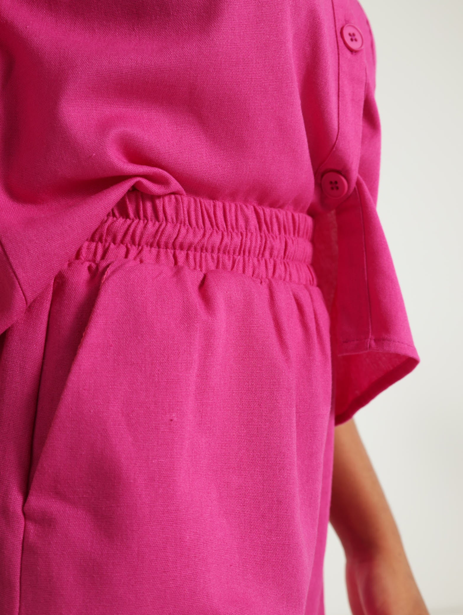 Elasticated Linen Wideleg Pants - Image 5