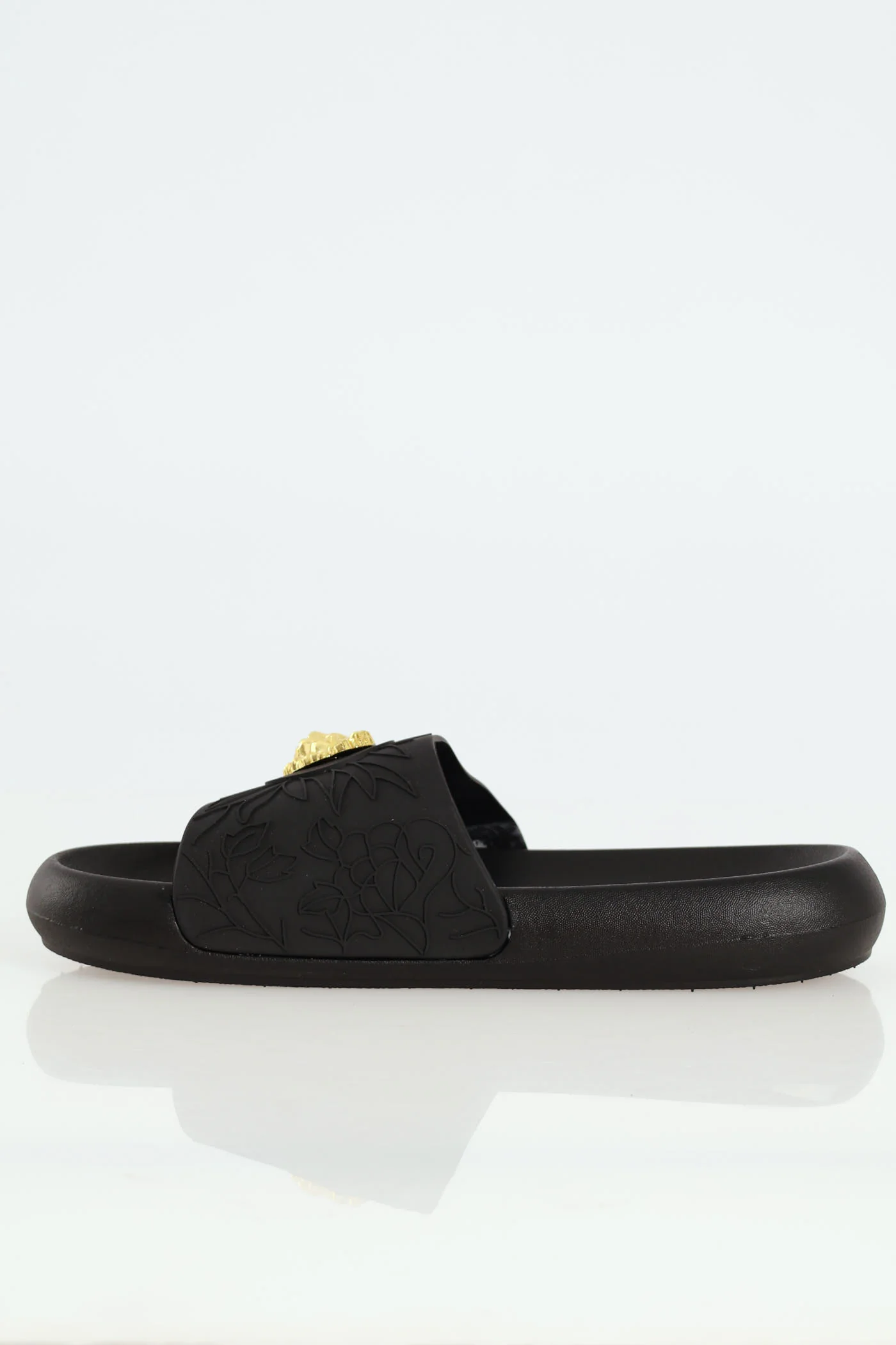 Embossed Slide With Trim - Black - Image 4