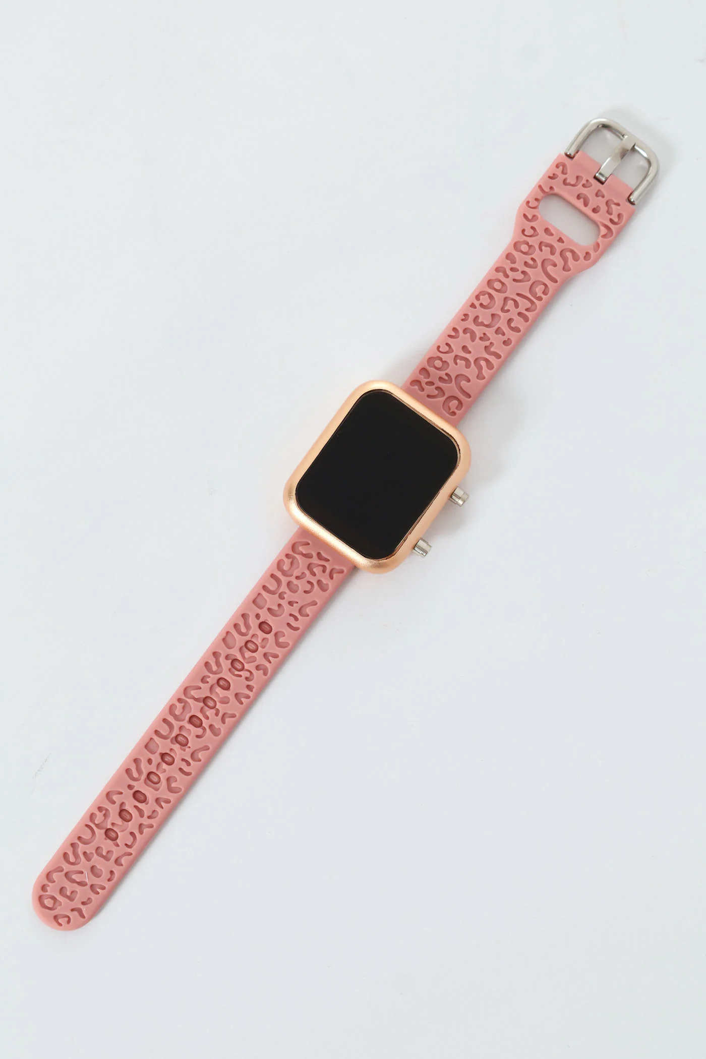 Embossed Strap Digital Watch - Sand