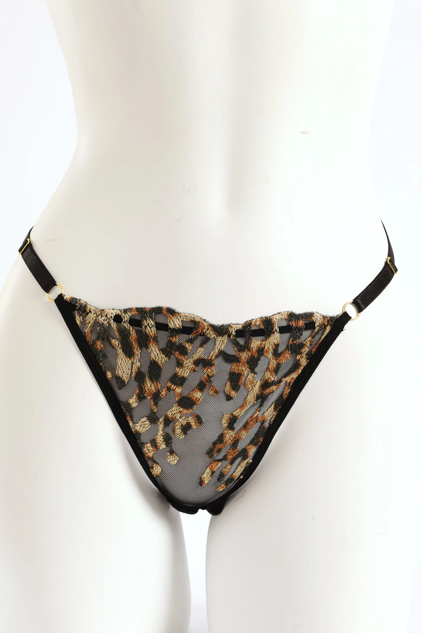 Embroidered Animal G-String - Animal