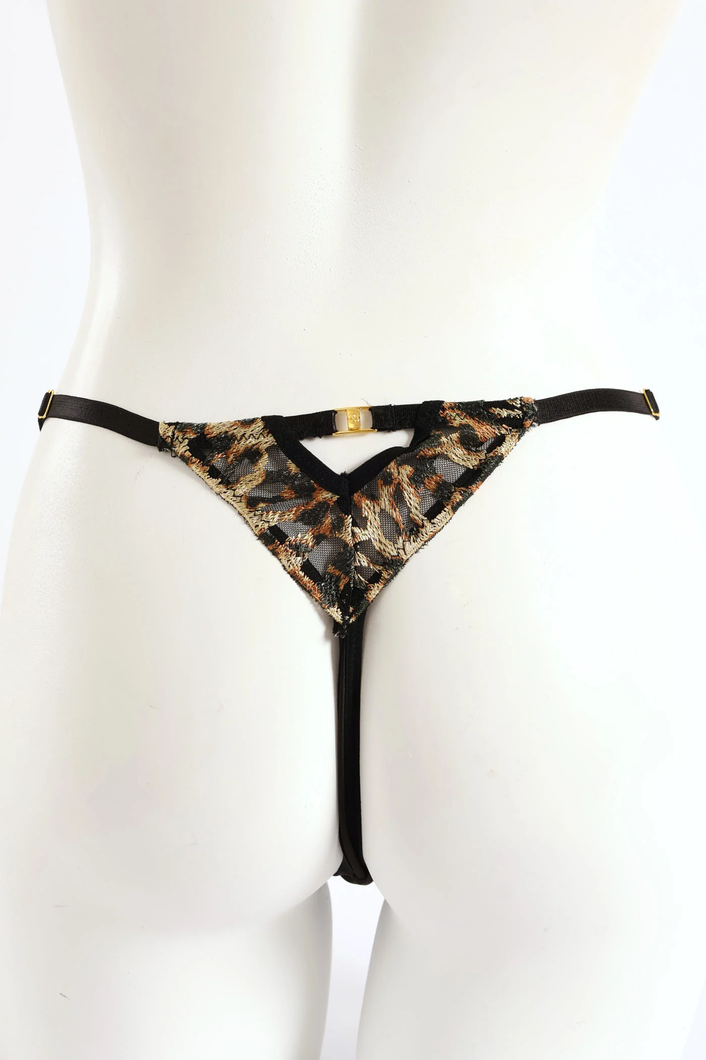 Embroidered Animal G-String - Animal - Image 2
