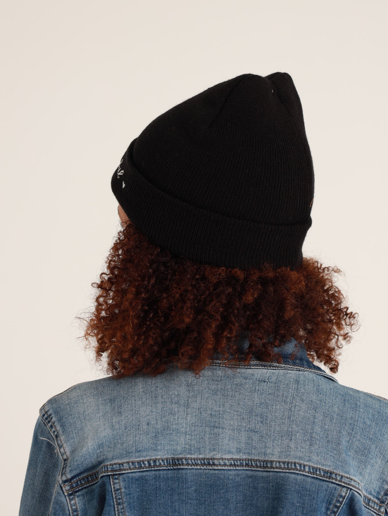 Embroidered Slogan Beanie - Image 3