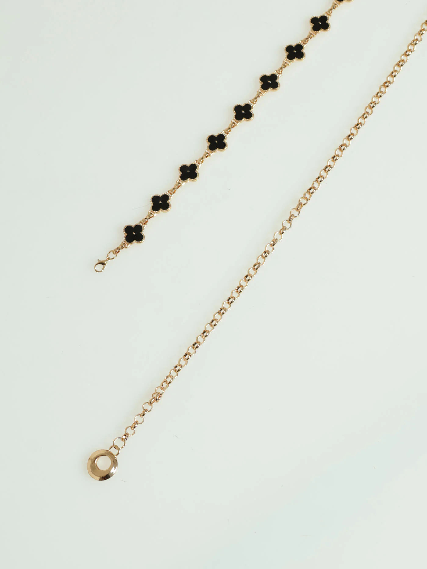Epoxy Flower Chain Belt - Black - Image 3