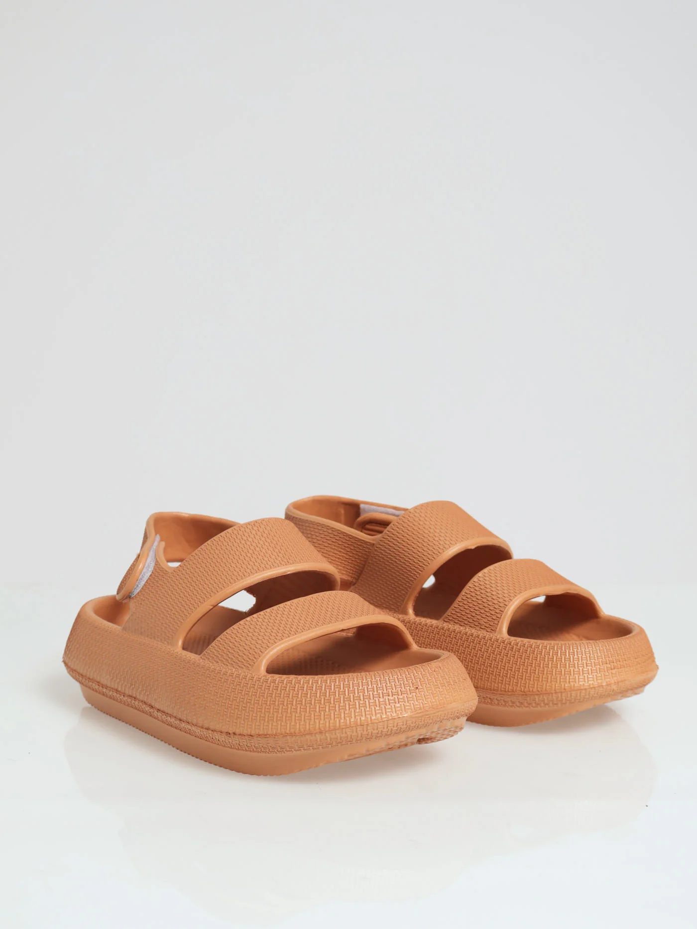 Eva Chunky Double Strap With Velcro Back Strap - Coral - Image 3
