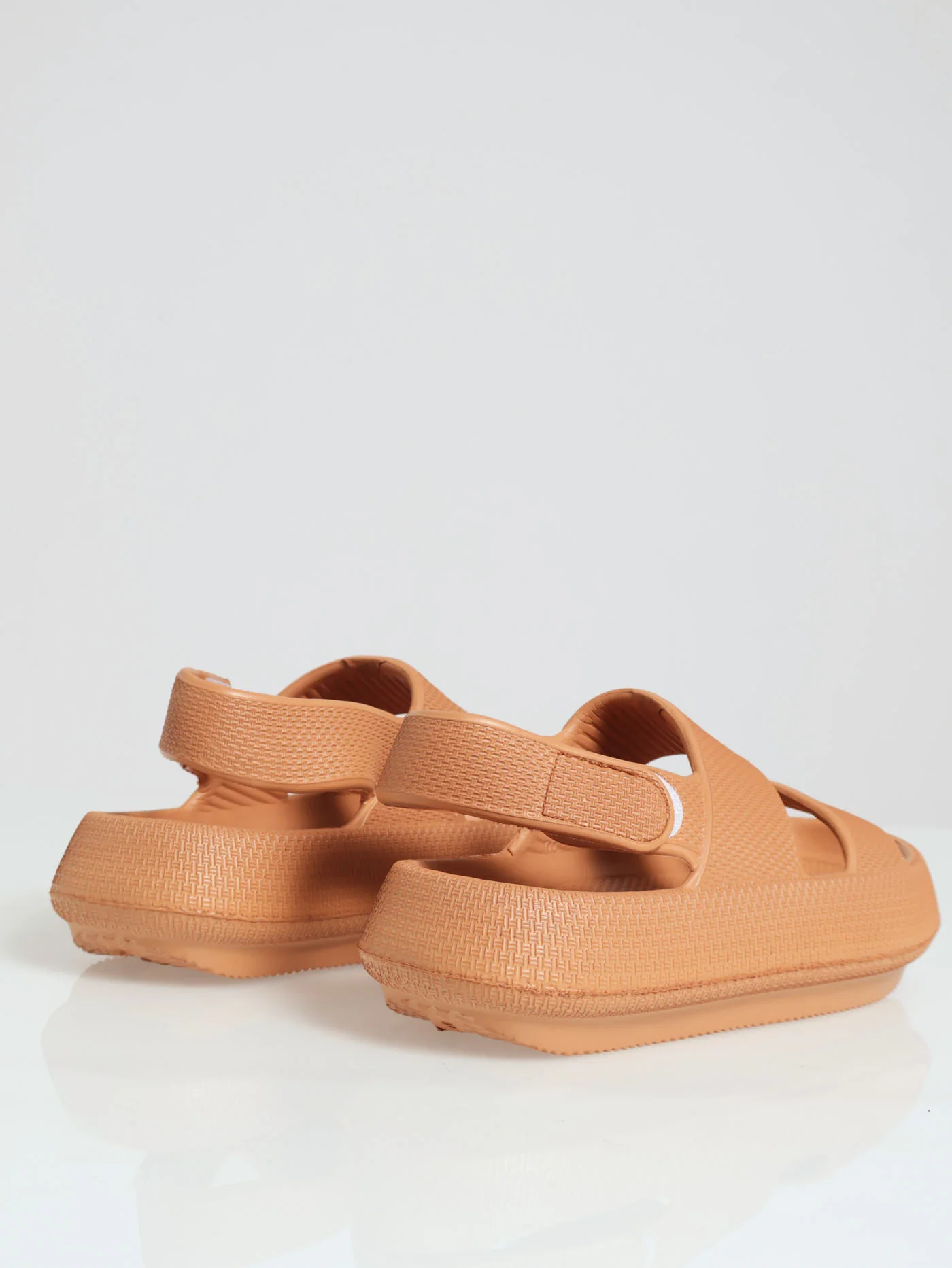 Eva Chunky Double Strap With Velcro Back Strap - Coral - Image 4