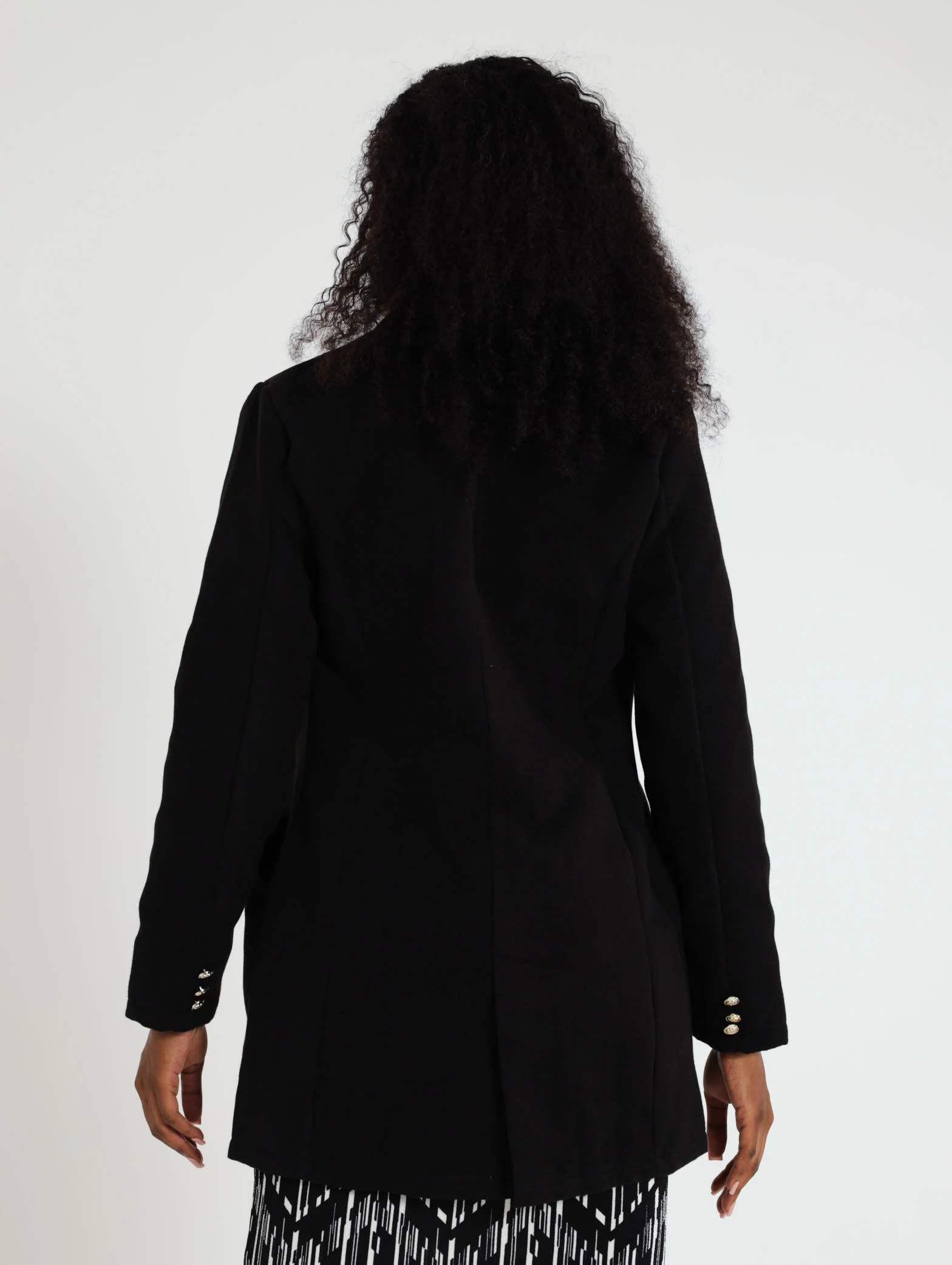 Fancy Button Melton Jacket - Image 4