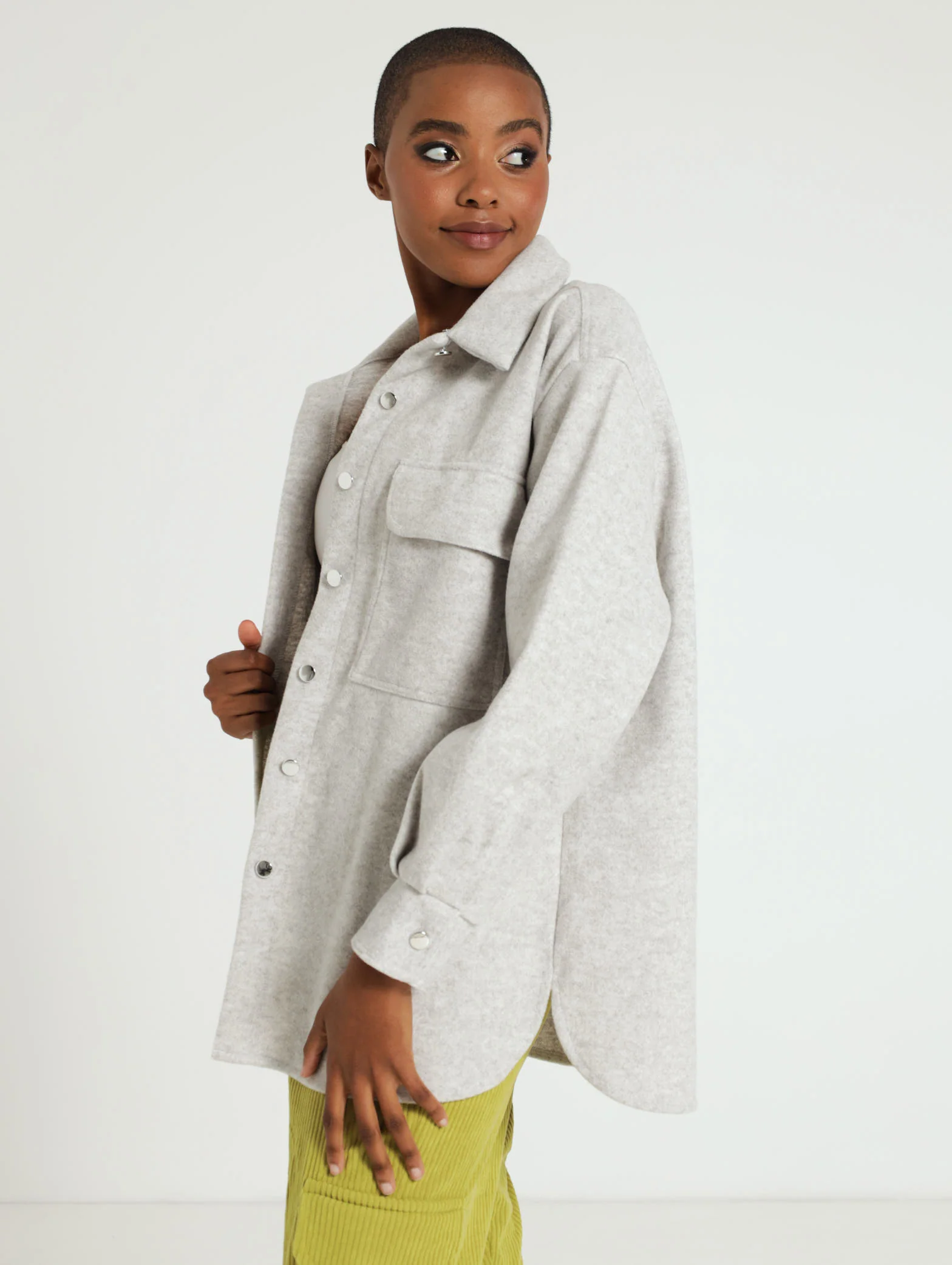 Fancy Button Shacket - Image 2