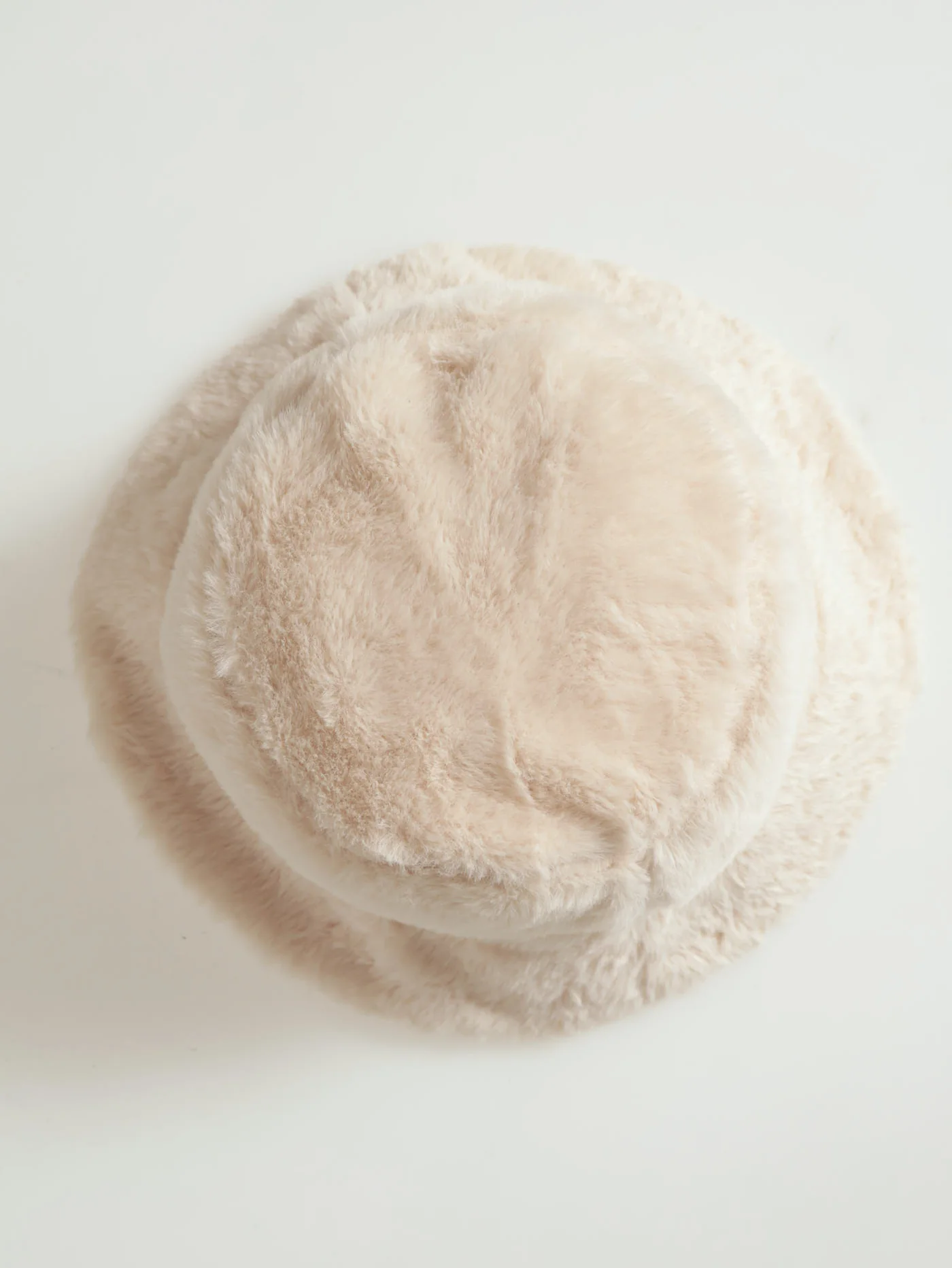 Faux Fur Bucket Hat - Neutral - Image 3