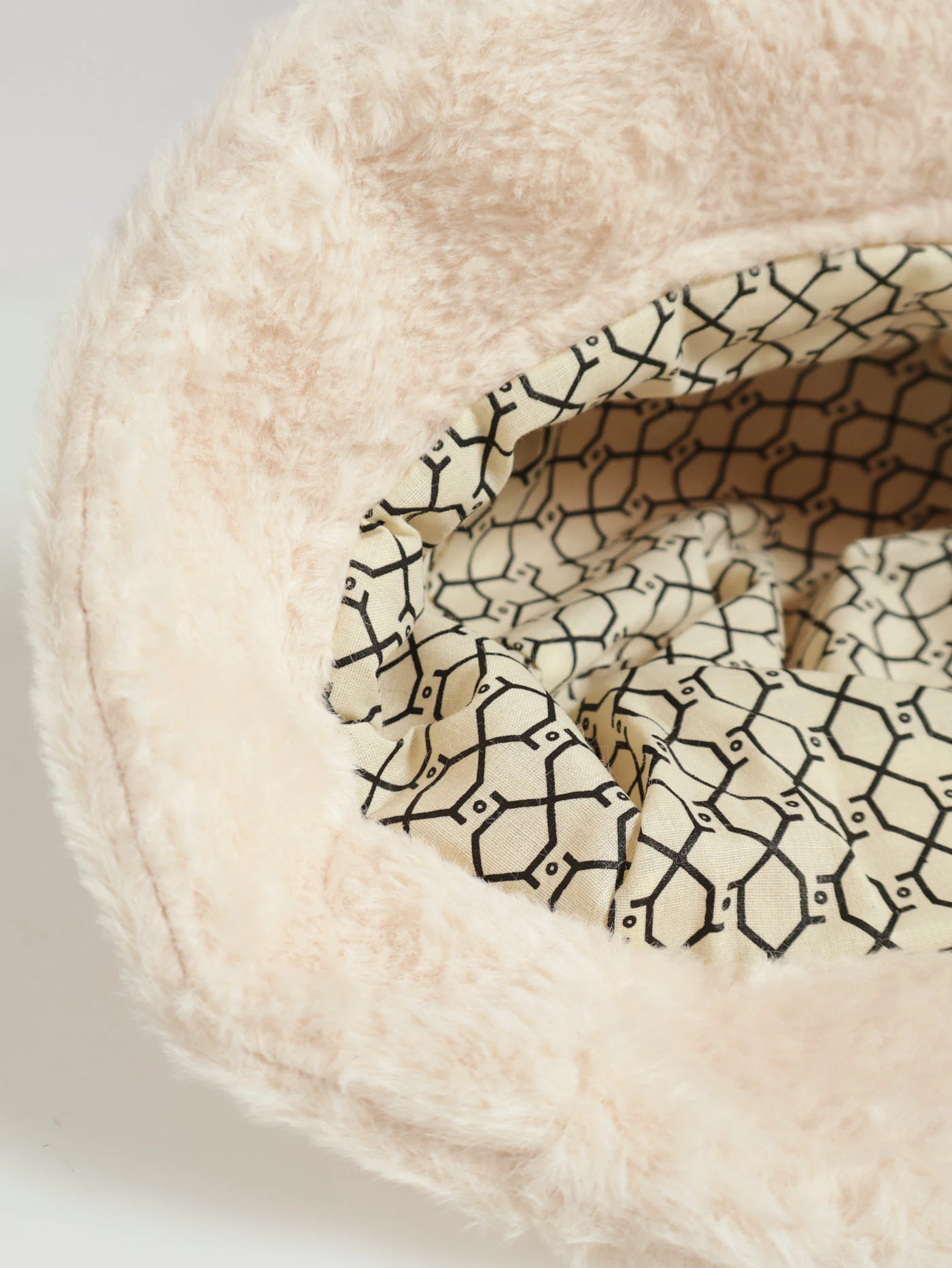 Faux Fur Bucket Hat - Neutral - Image 4