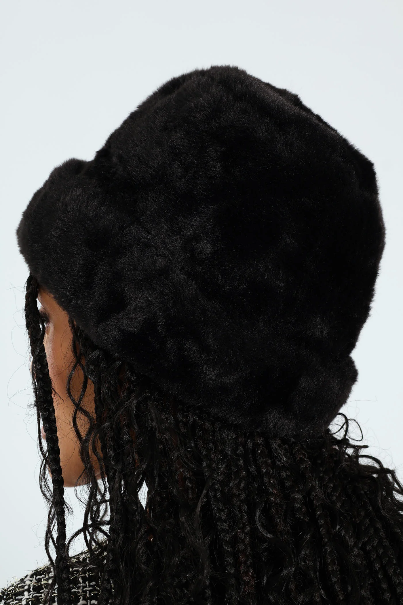 Faux Fur Cossak Hat - Black - Image 2