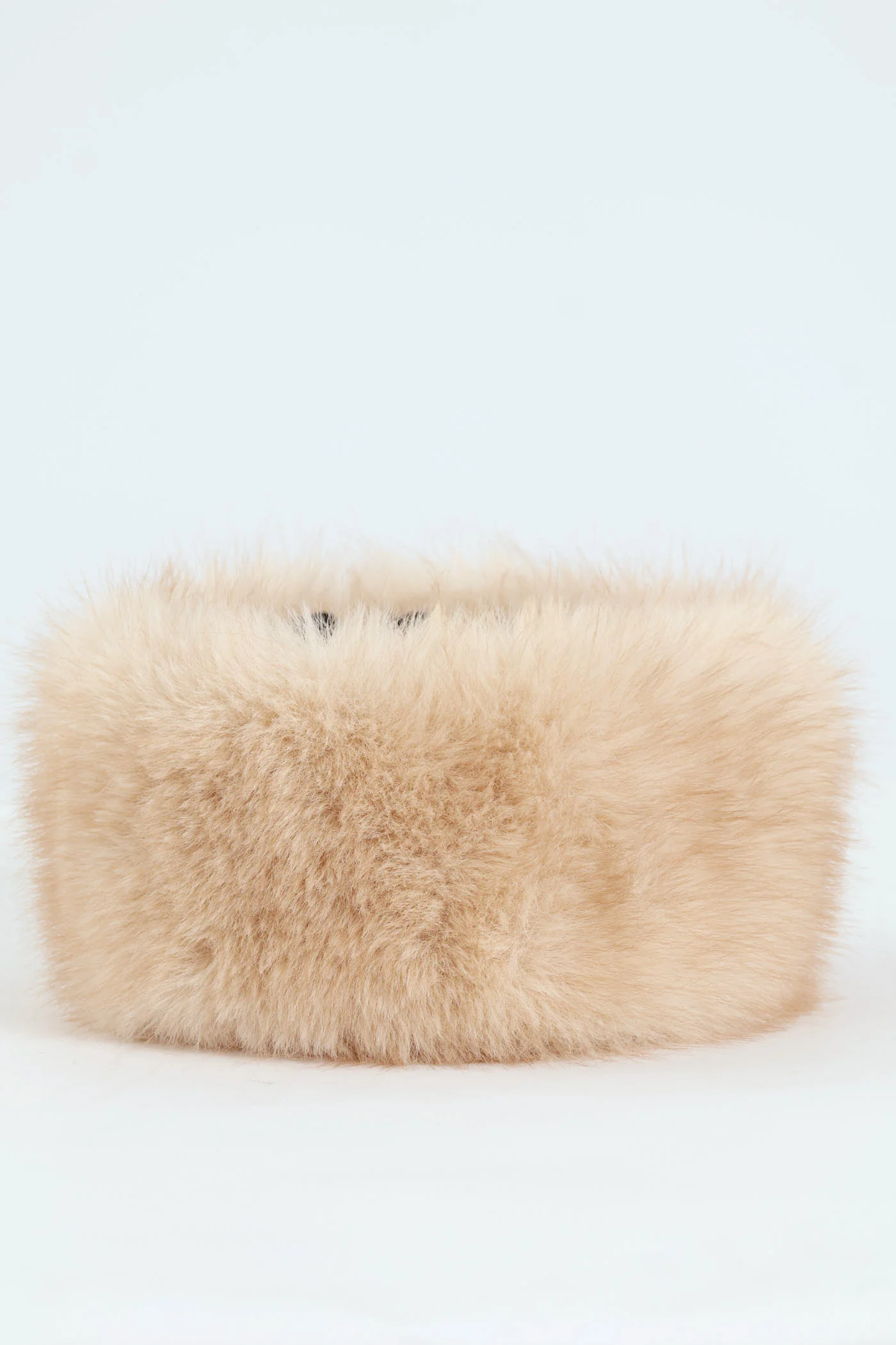 Faux Fur Head Warmer - Neutral