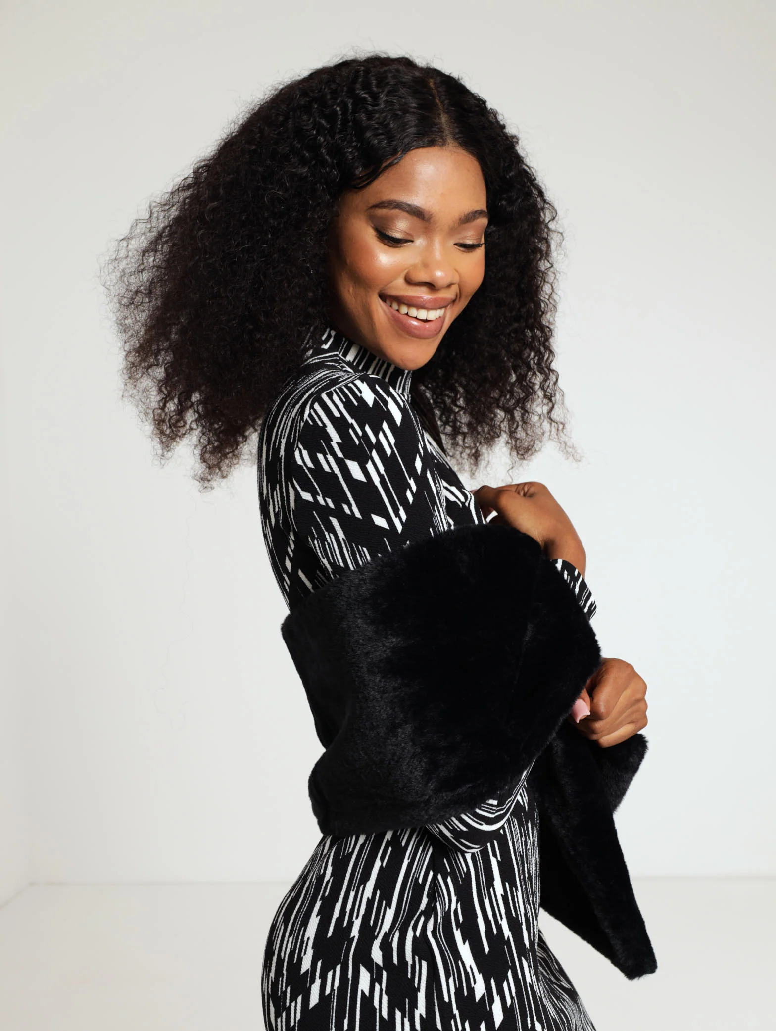 Faux Fur Shawl