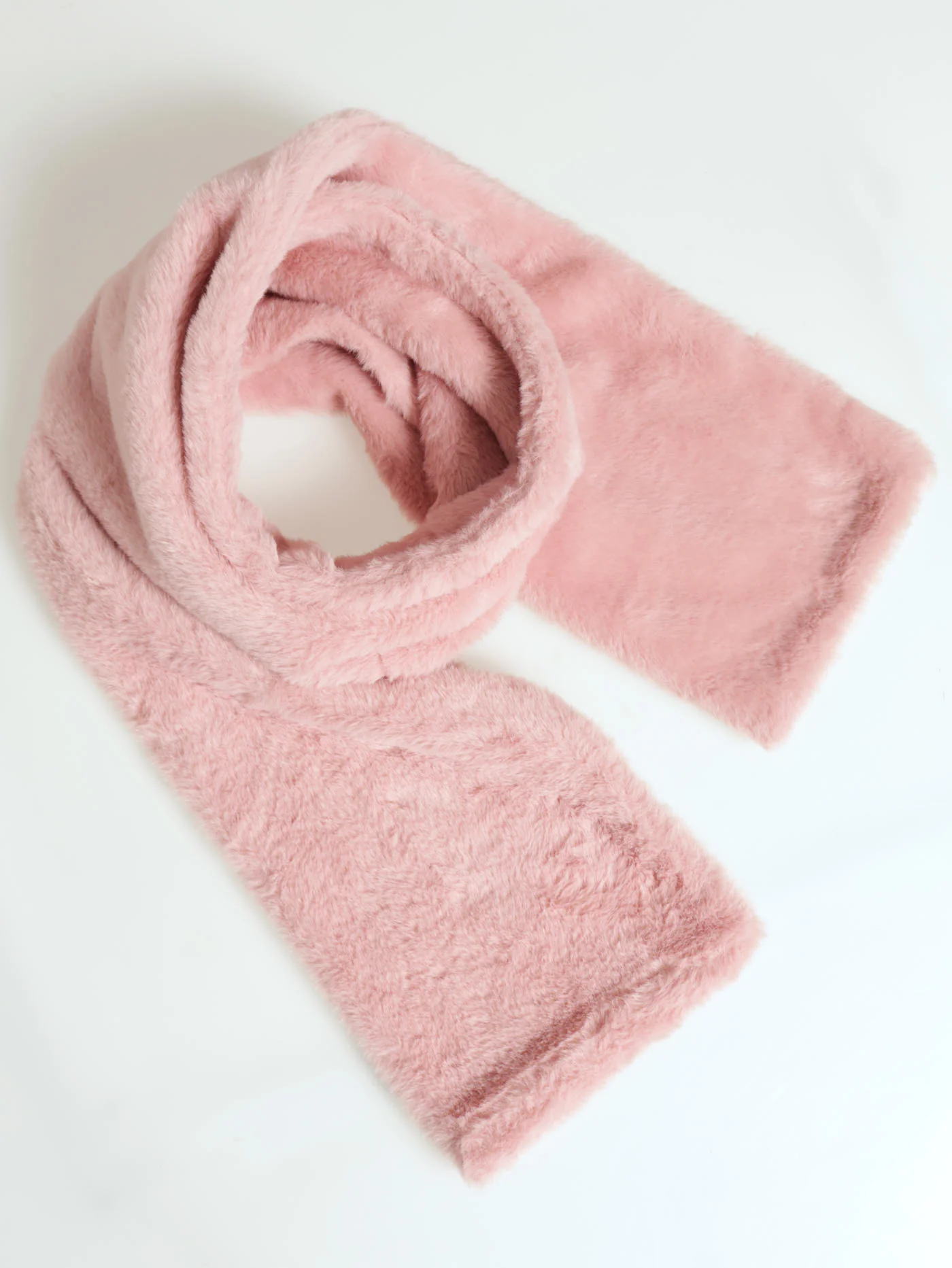 Faux Fur Shawl - Pink
