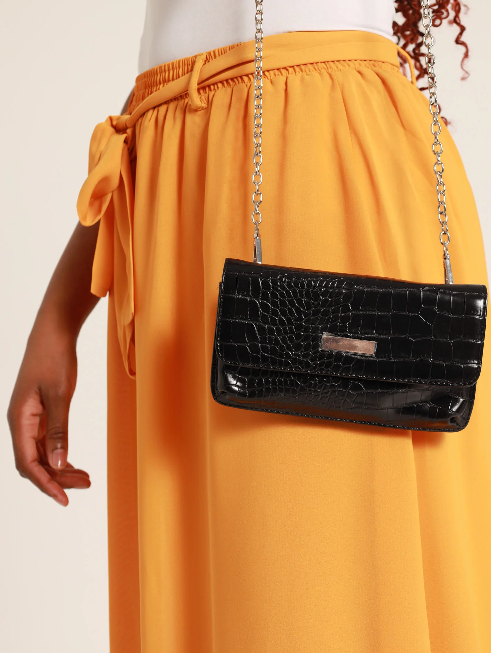 Flapover Additional Compartment Cellphone Satchel