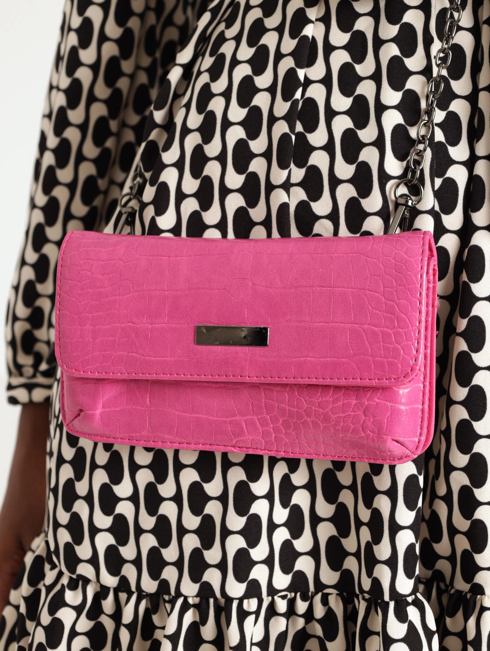 Flapover Compartment Cellphone Satchel