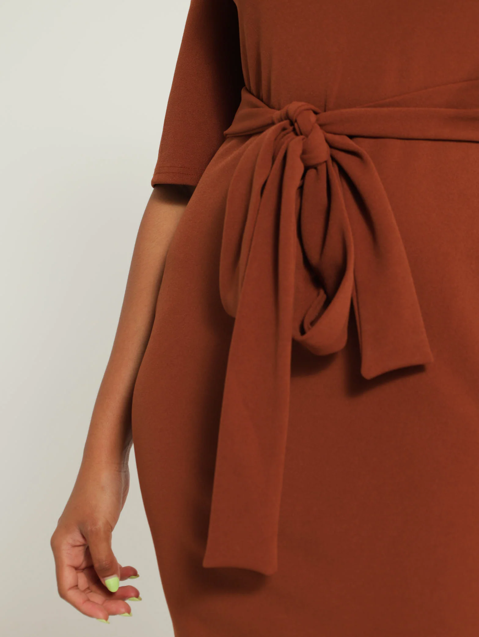 Flare Slit Sleeve Bodycon Dress - Image 4