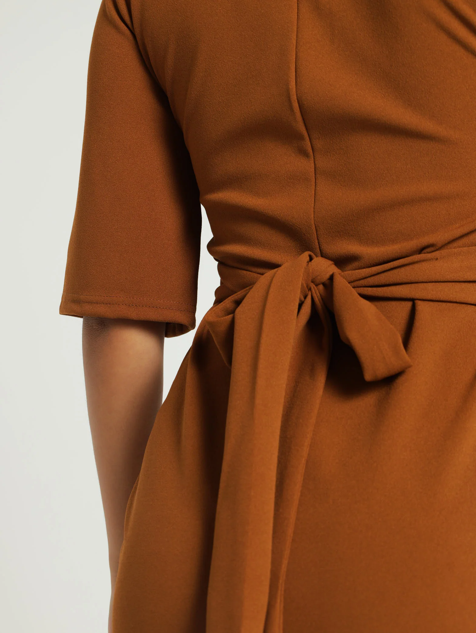 Flare Slit Sleeve Bodycon Dress - Image 3