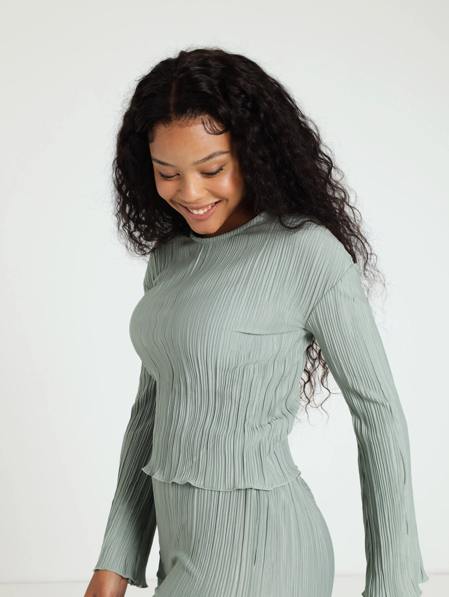 Flared Sleeve Bodre Top - Image 3