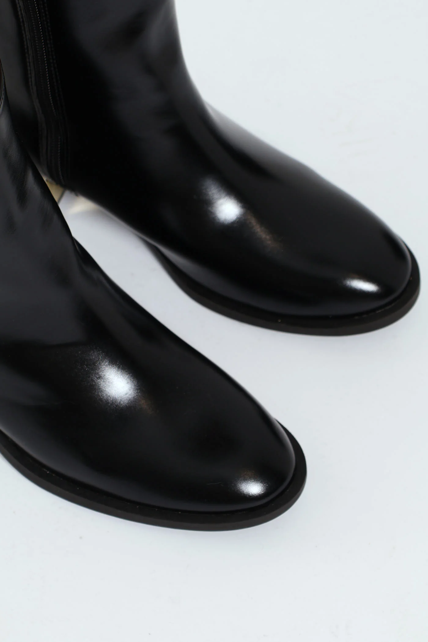 Flat Ankle Chelsea Boot - Black - Image 6