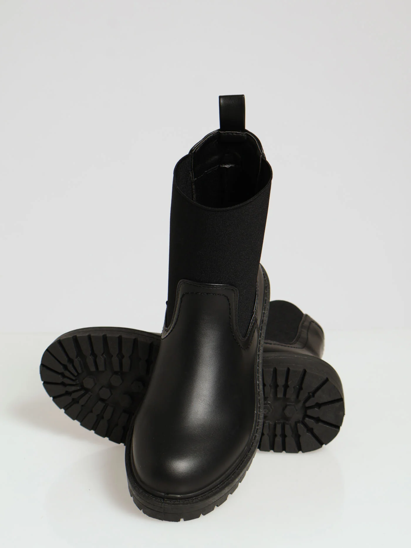 Flat Ankle Chelsea Boot - Black - Image 3