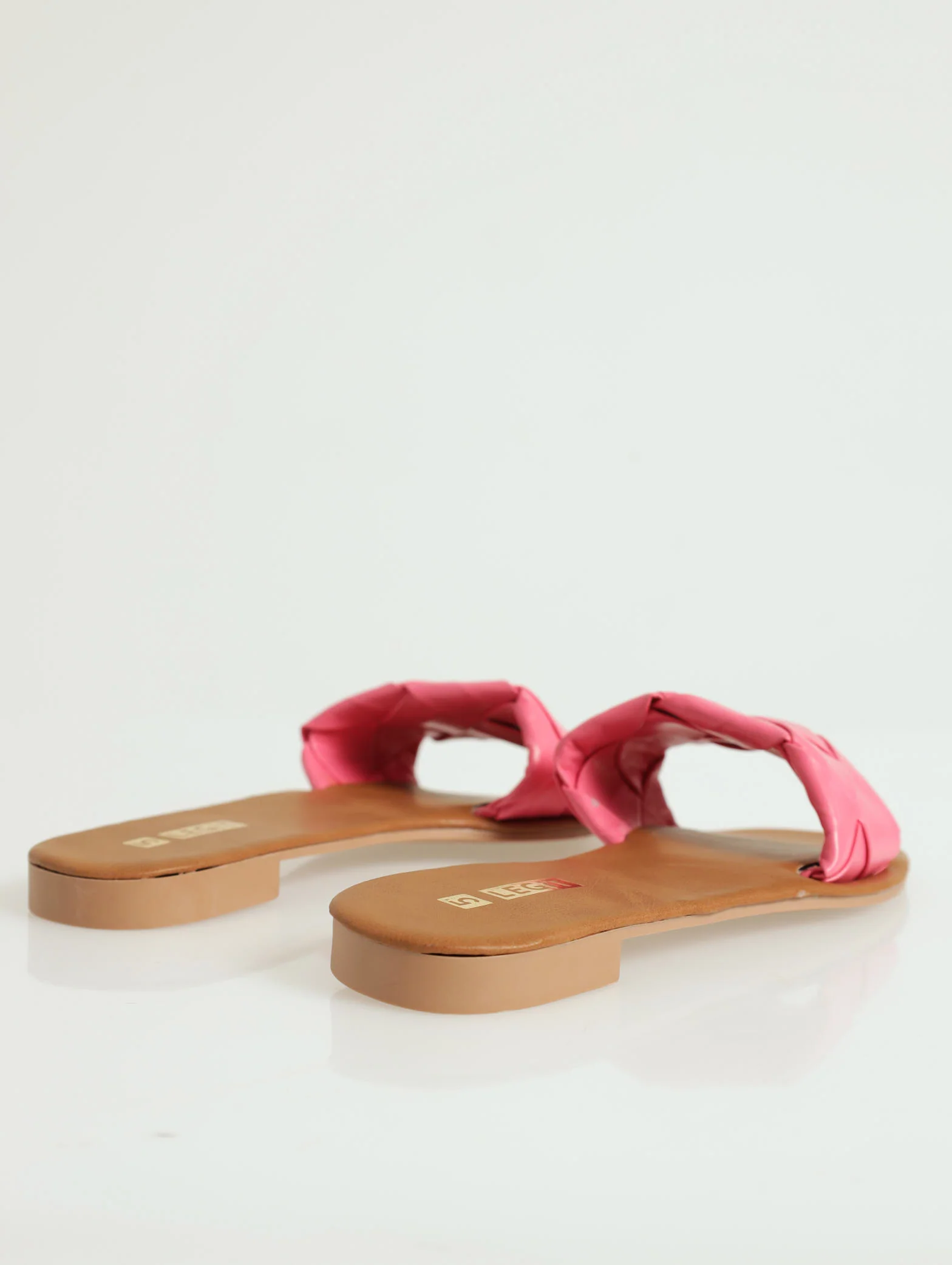 Flat Basic One Strap Weaved Mule Sandal - Image 4