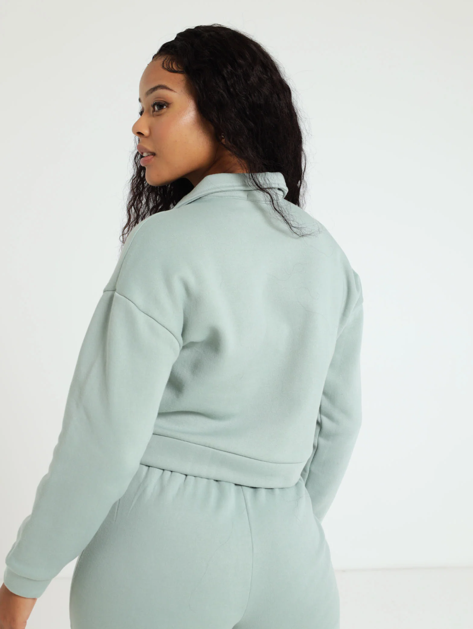 Fleece Button Front Sweater - Image 4