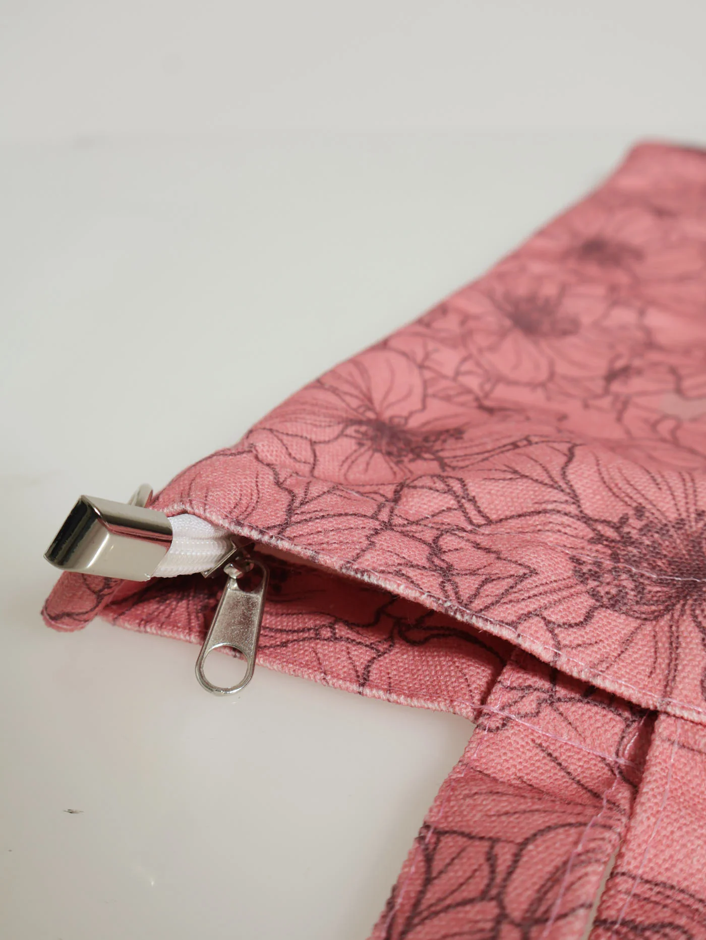 Floral Canvas Shopper Bag - Pink - Image 3