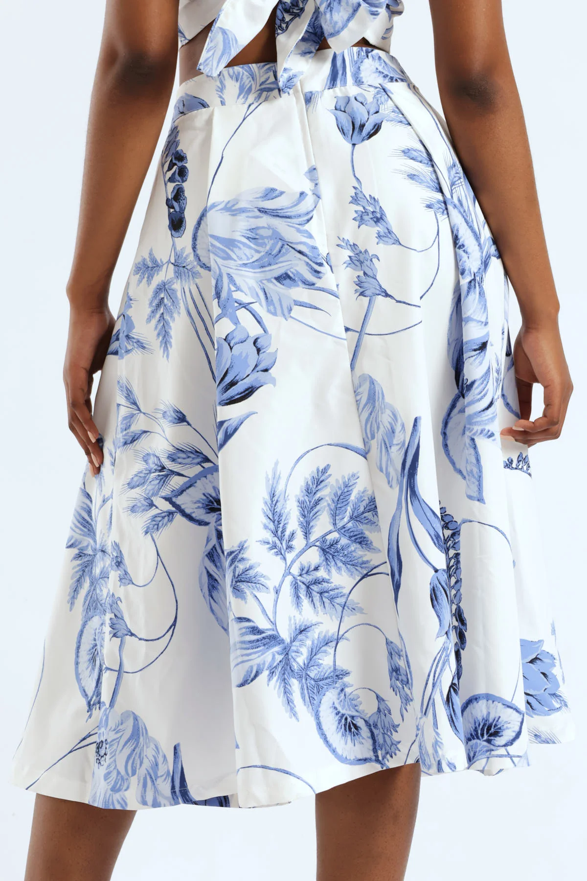 Floral Poplin Midaxi Skirt - Multi - Image 6