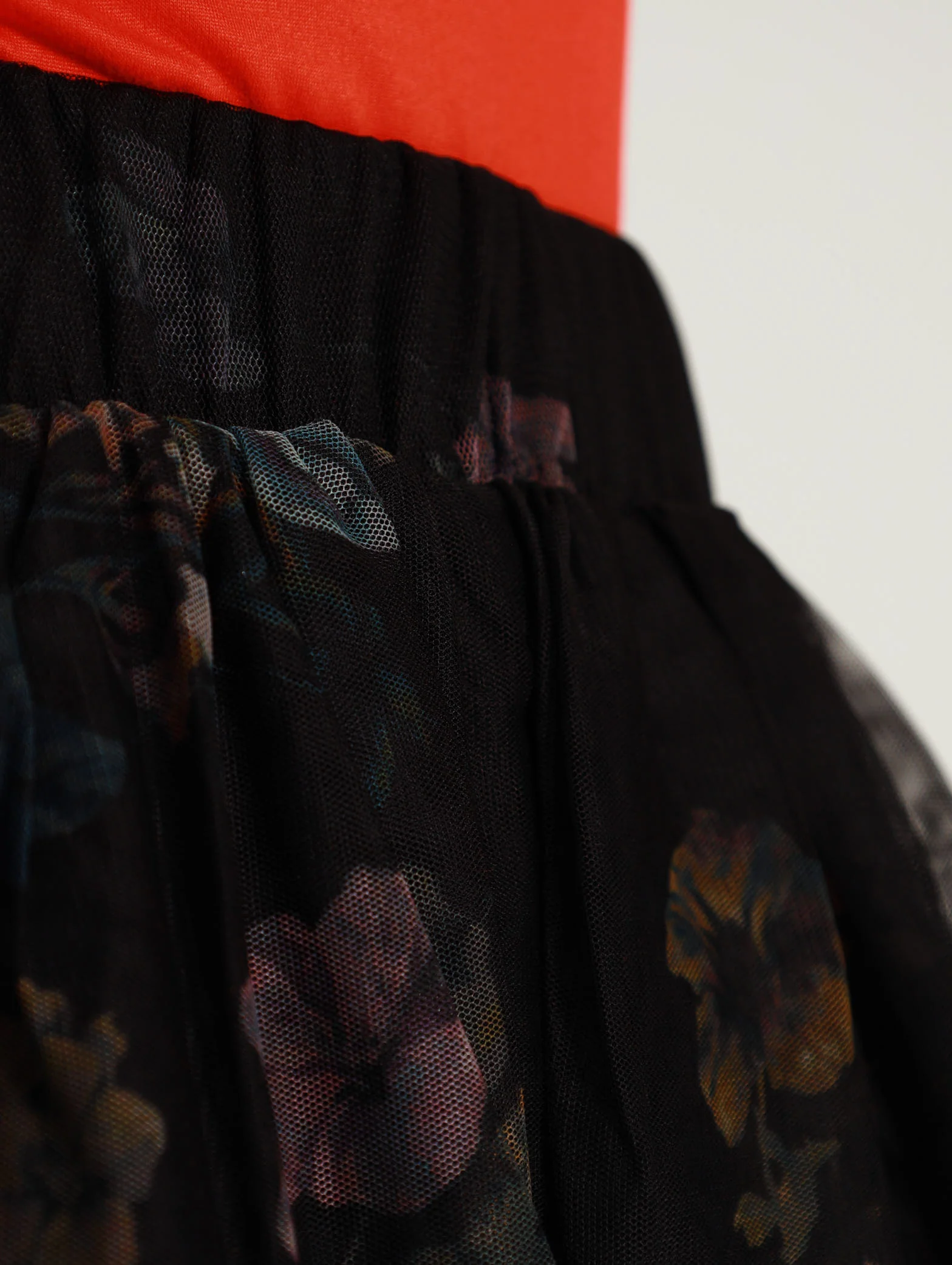 Floral Print Mesh Prom Skirt - Image 5